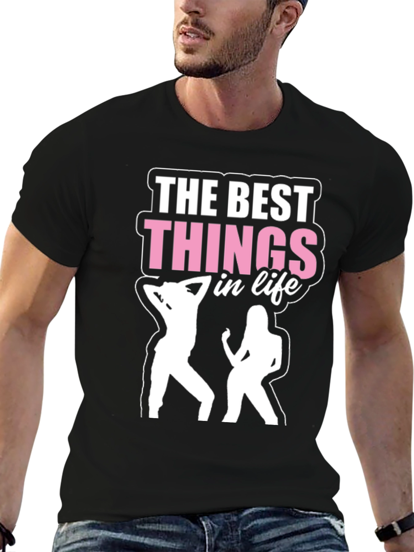 Camiseta Negra The Best Things in Life