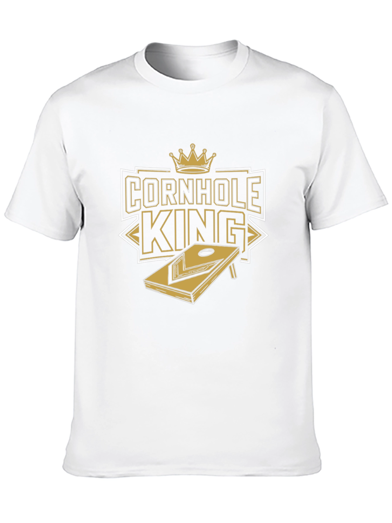 Camiseta Negra Rey del Cornhole