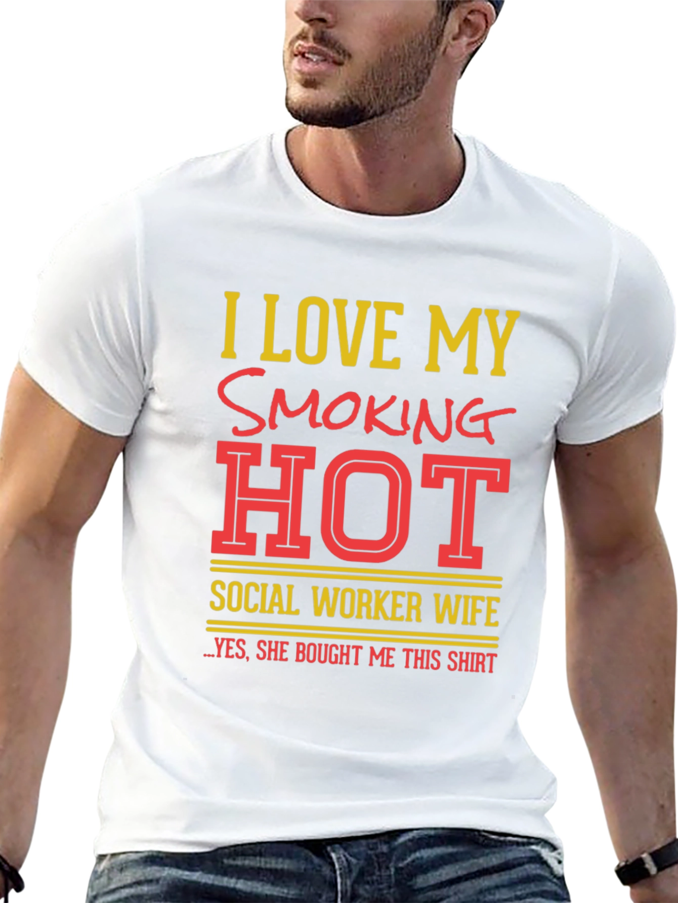 Camiseta Amo a mi esposa trabajadora social HOT