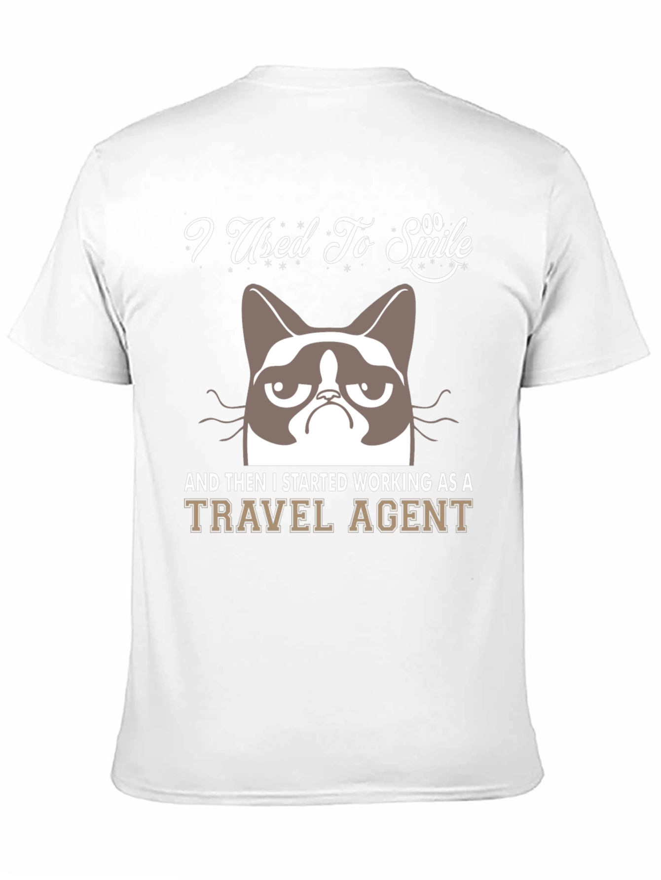 Camiseta Negra Grumpy Cat Travel Agent