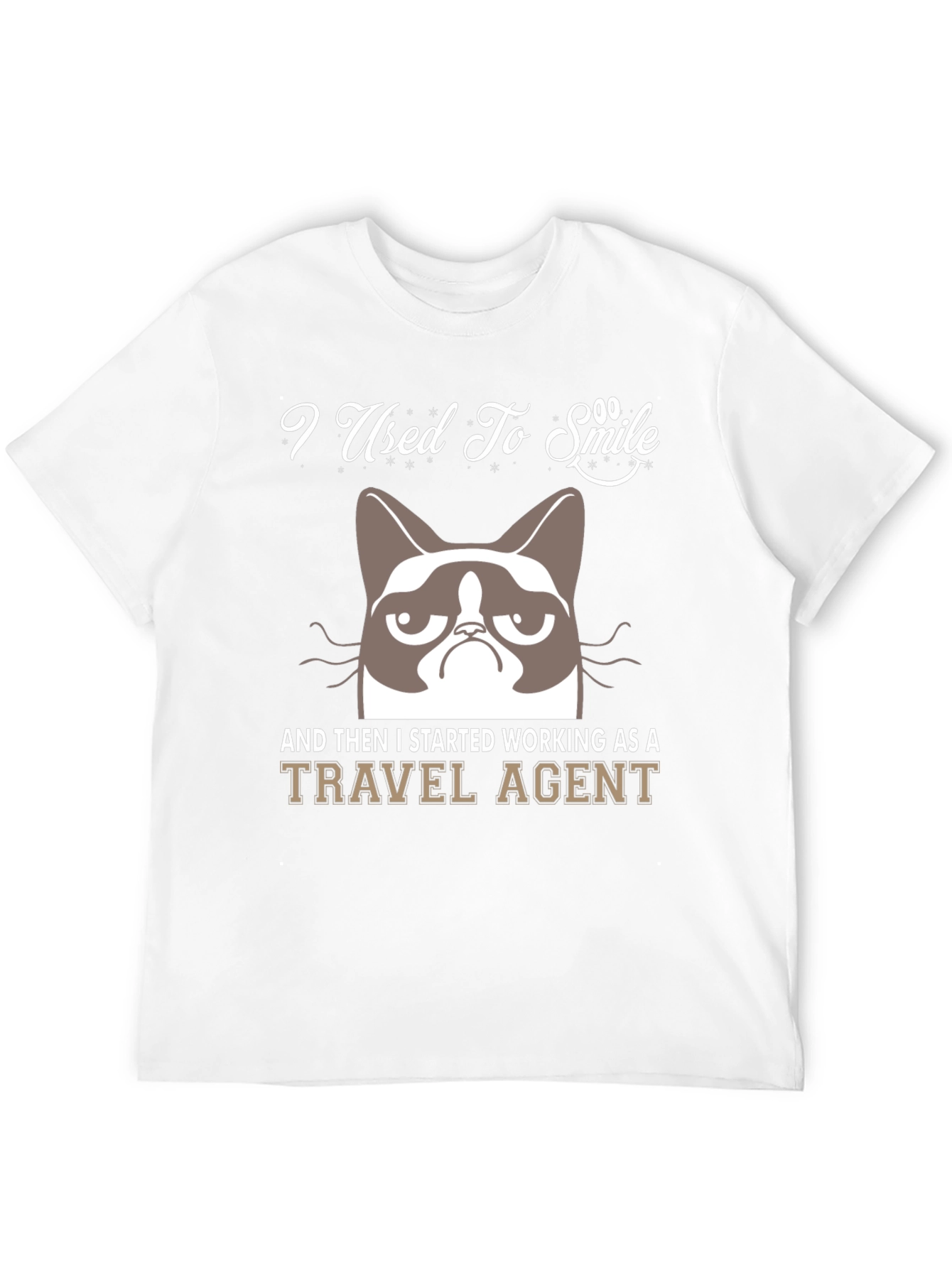 Camiseta Negra Grumpy Cat Travel Agent