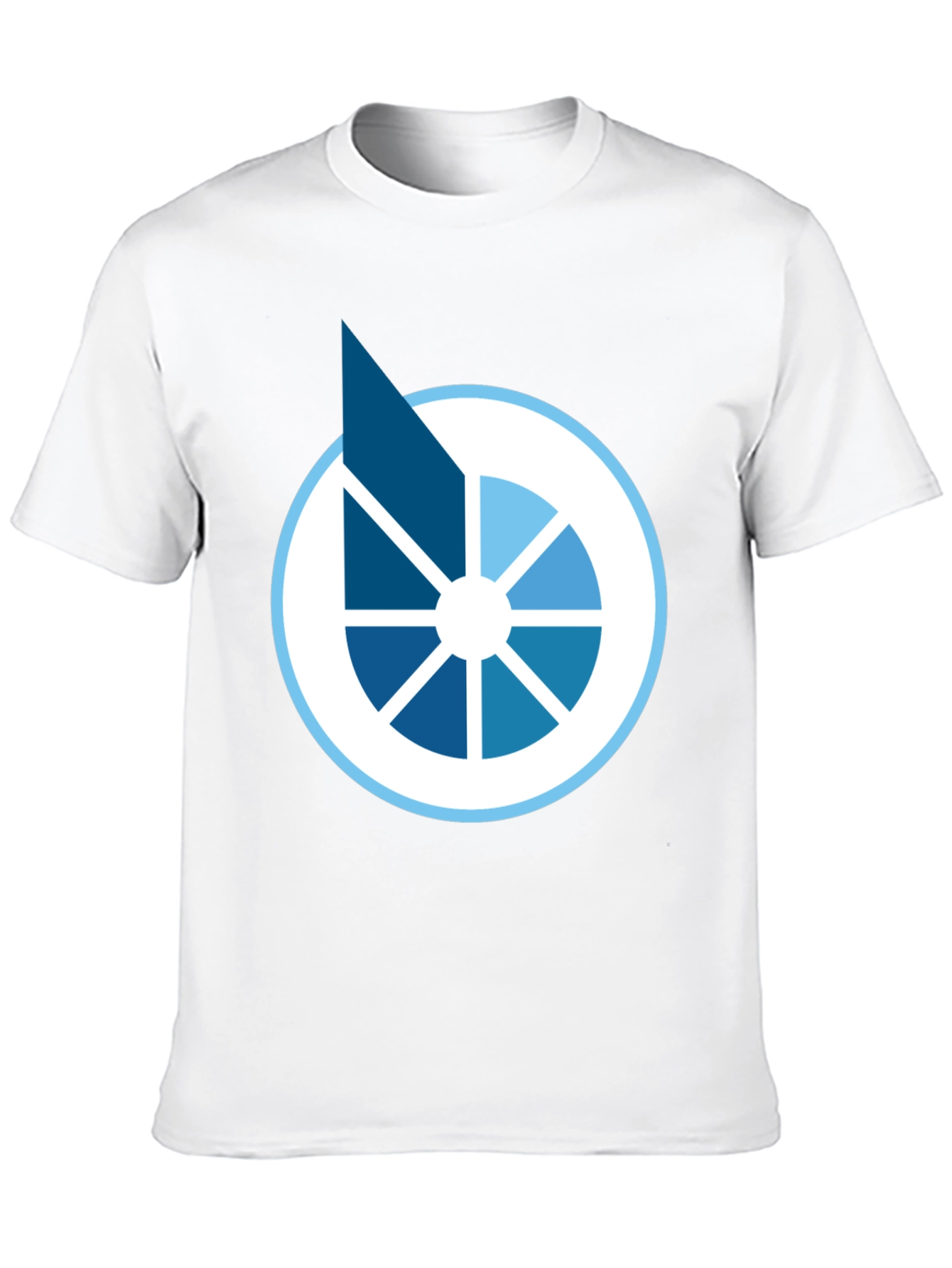 Camiseta Negra Diseño Circular Abstracto