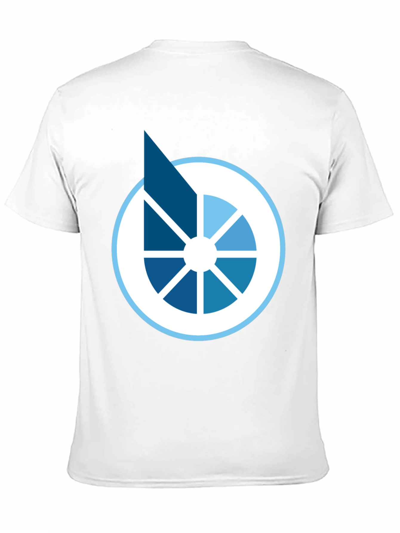 Camiseta Negra Diseño Circular Abstracto