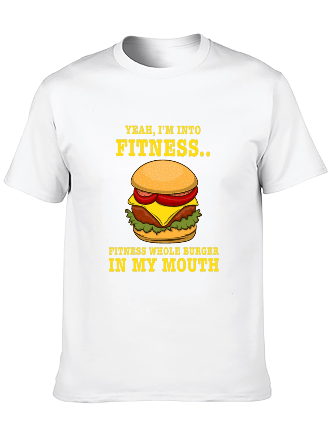 Camiseta Negra Divertida Fitness Burger