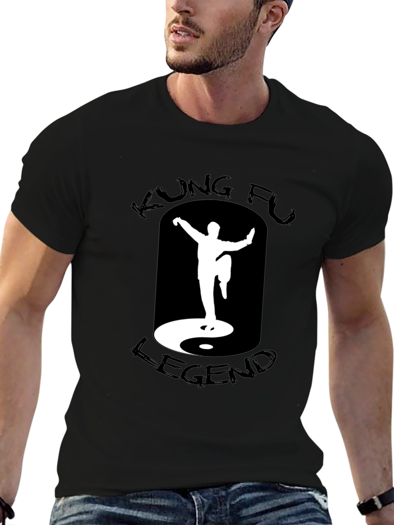 Camiseta Negra Kung Fu Legend
