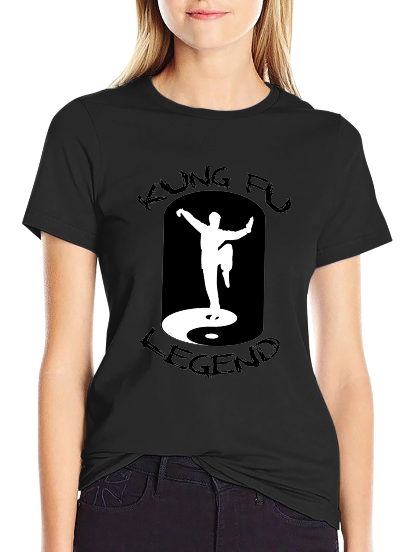 Camiseta Negra Kung Fu Legend