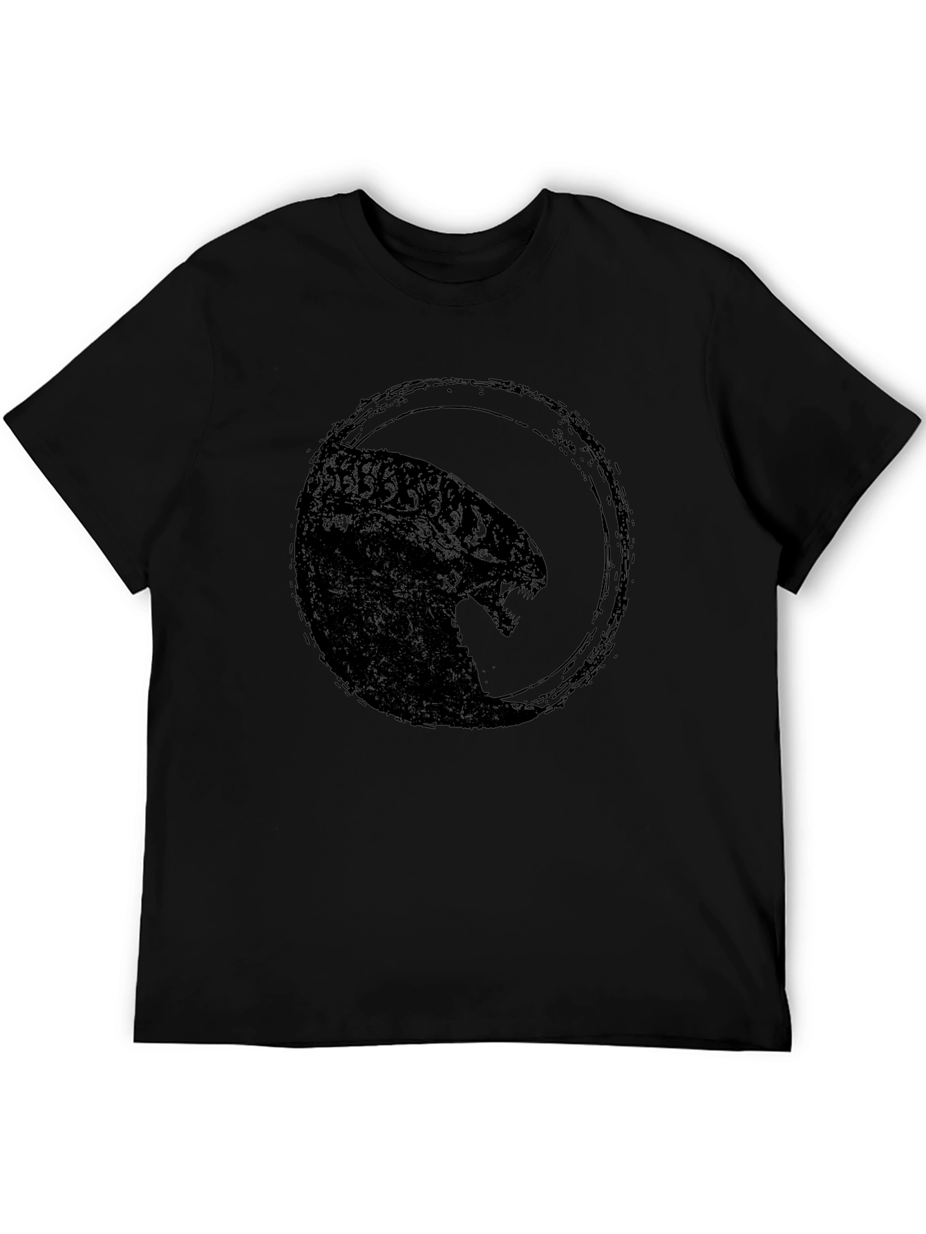 Camiseta Negra Estampada Alien para Hombre