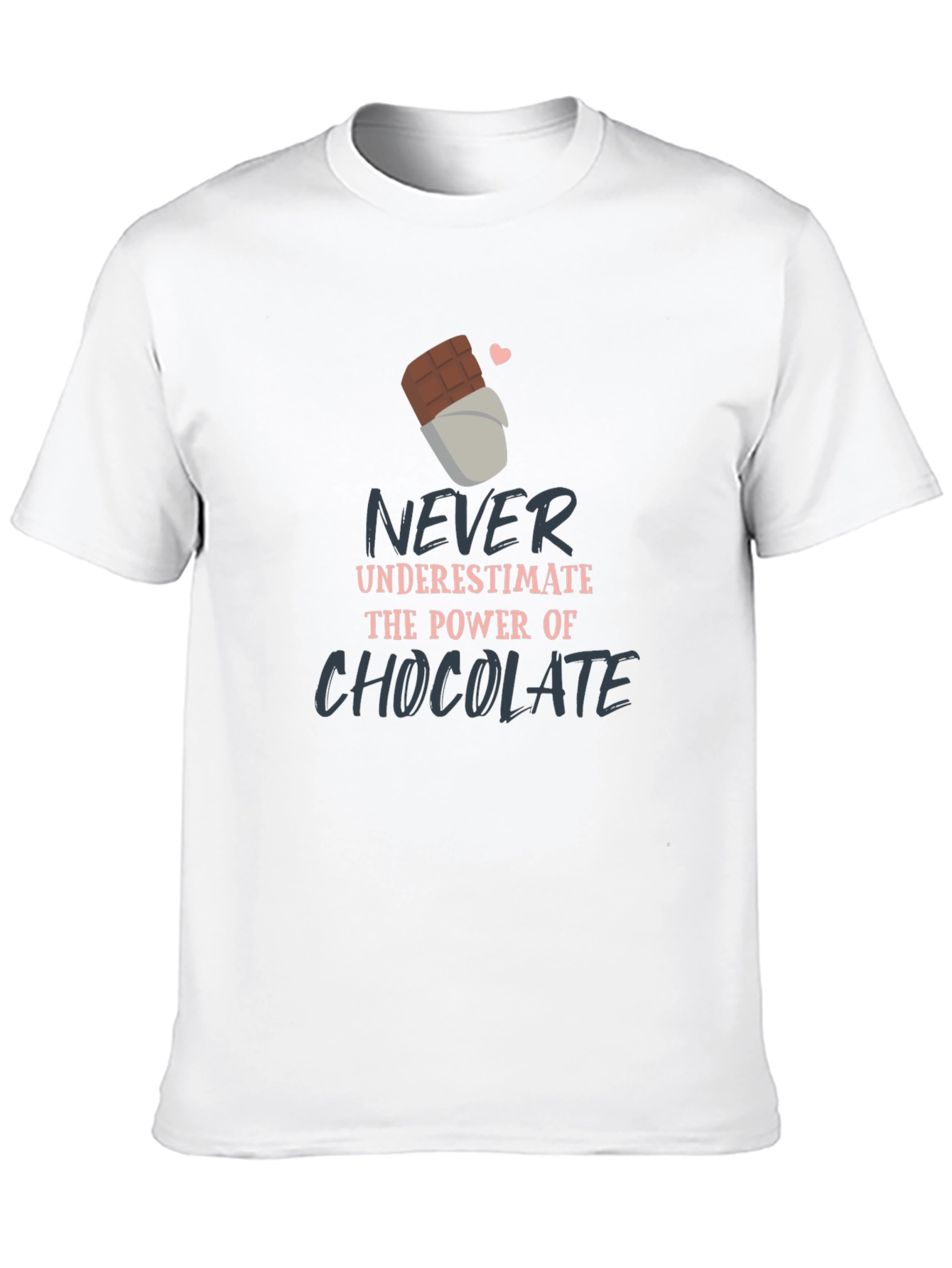 Camiseta Negra con Diseño de Chocolate