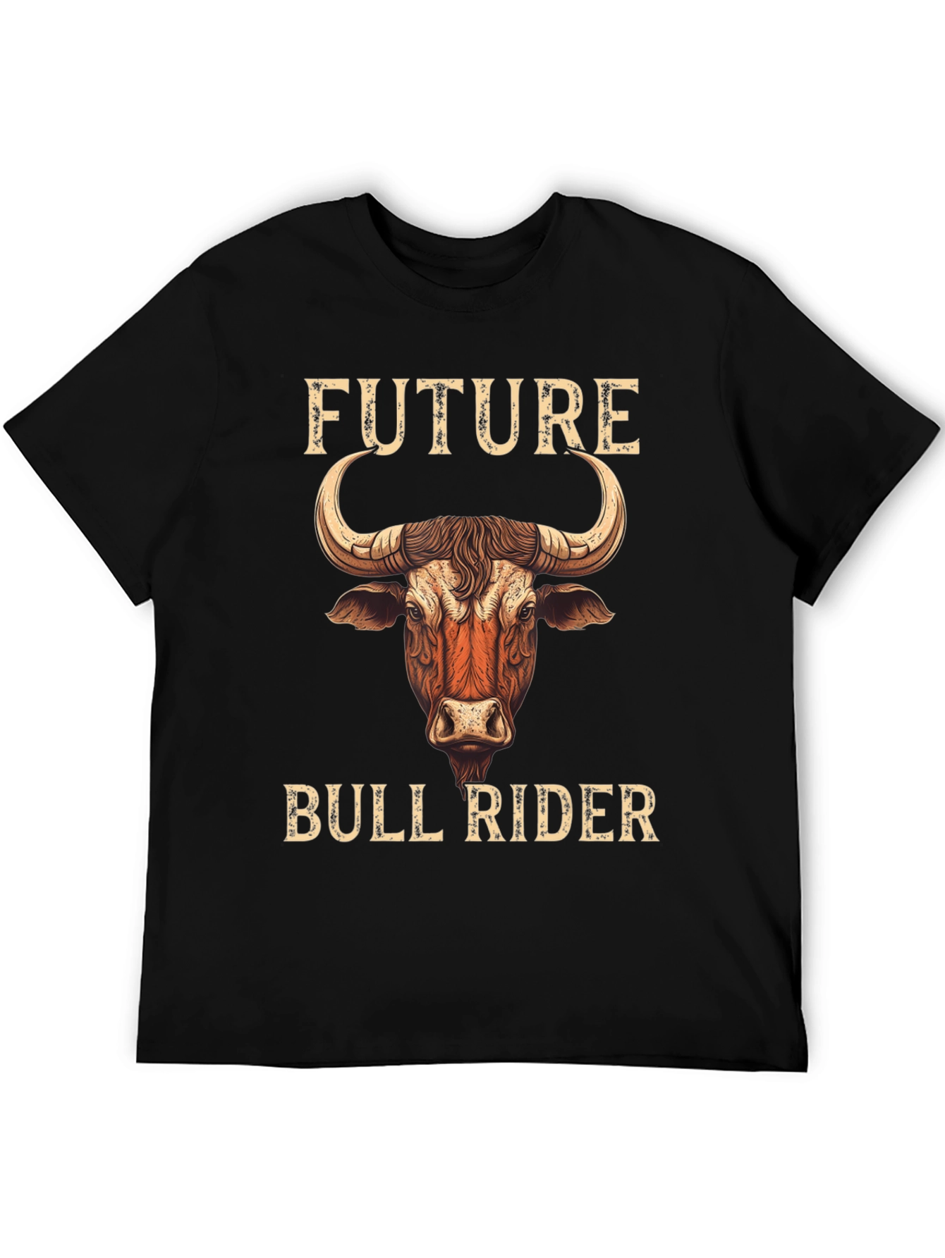 Camiseta Negra Futuro Jinete de Toros