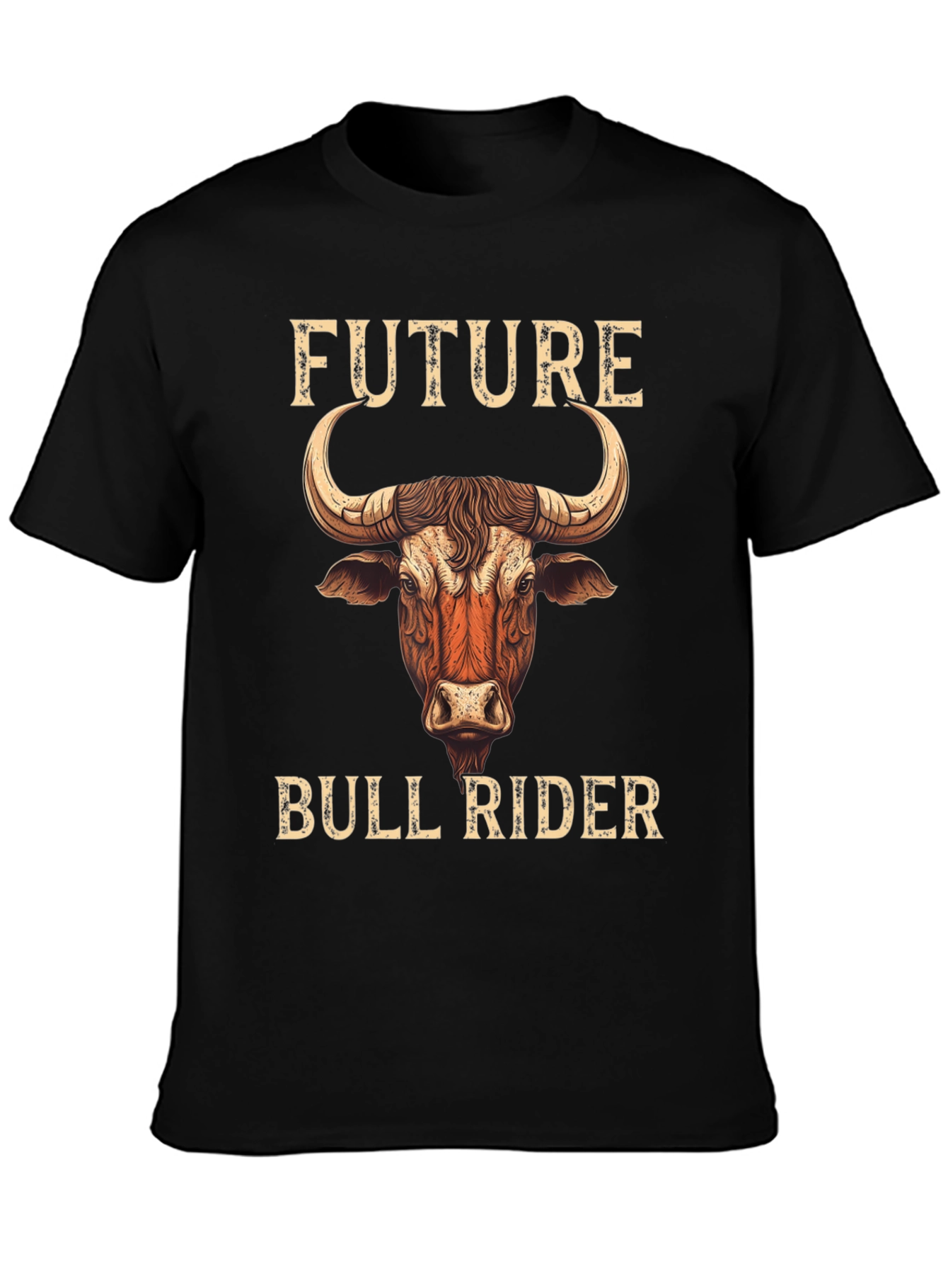 Camiseta Negra Futuro Jinete de Toros