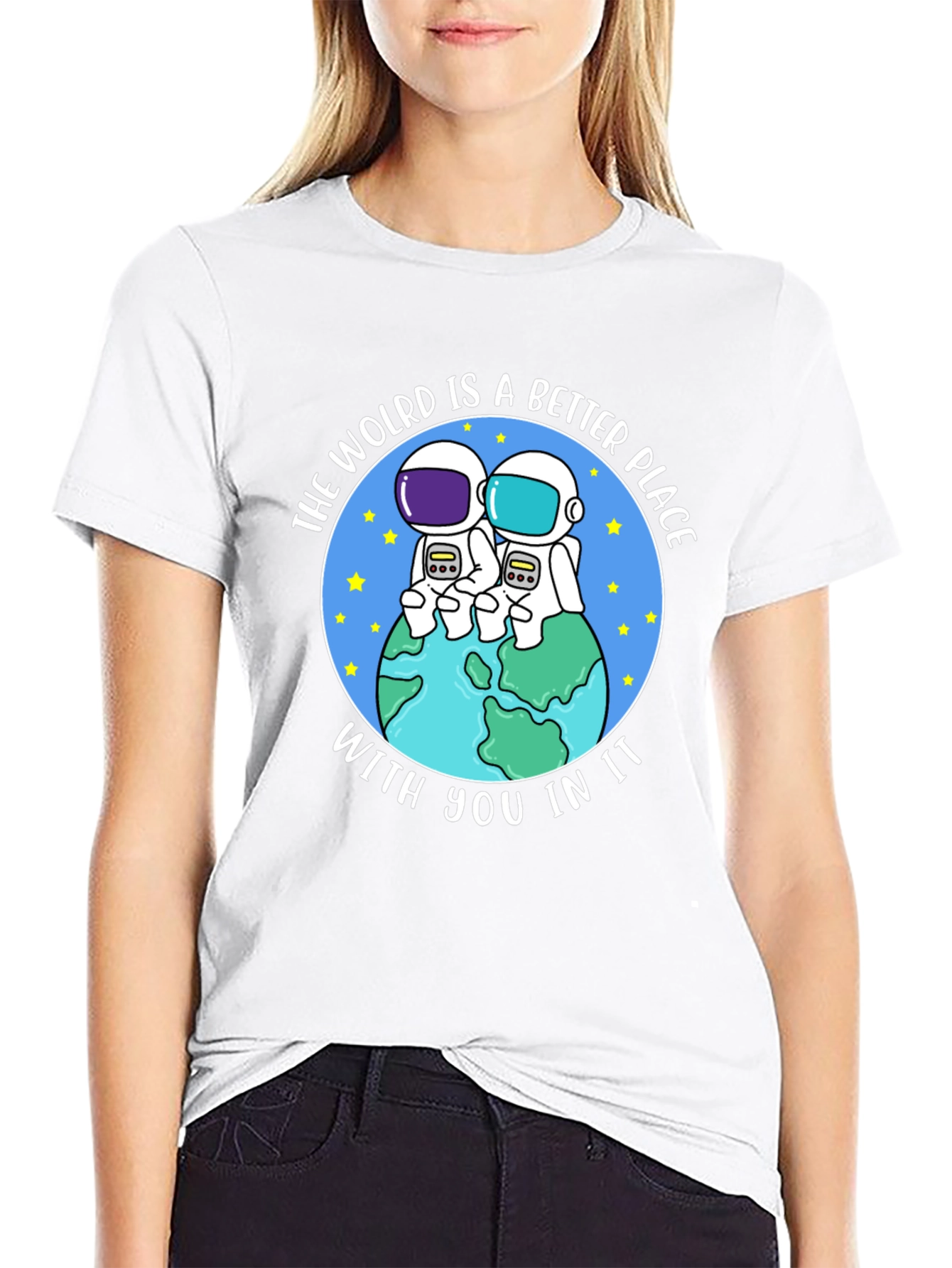 Camiseta Negra: Un Mundo Mejor Contigo