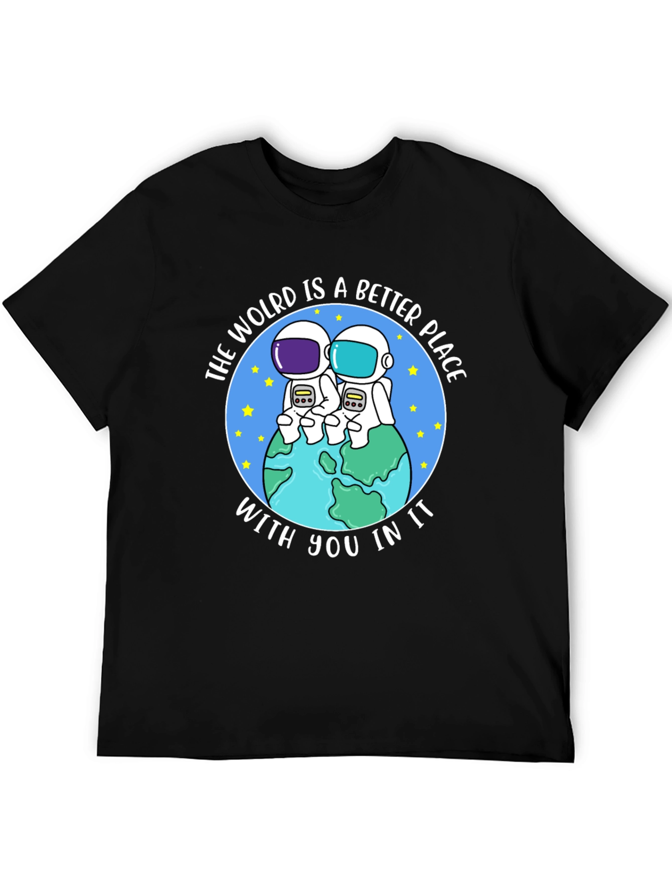 Camiseta Negra: Un Mundo Mejor Contigo