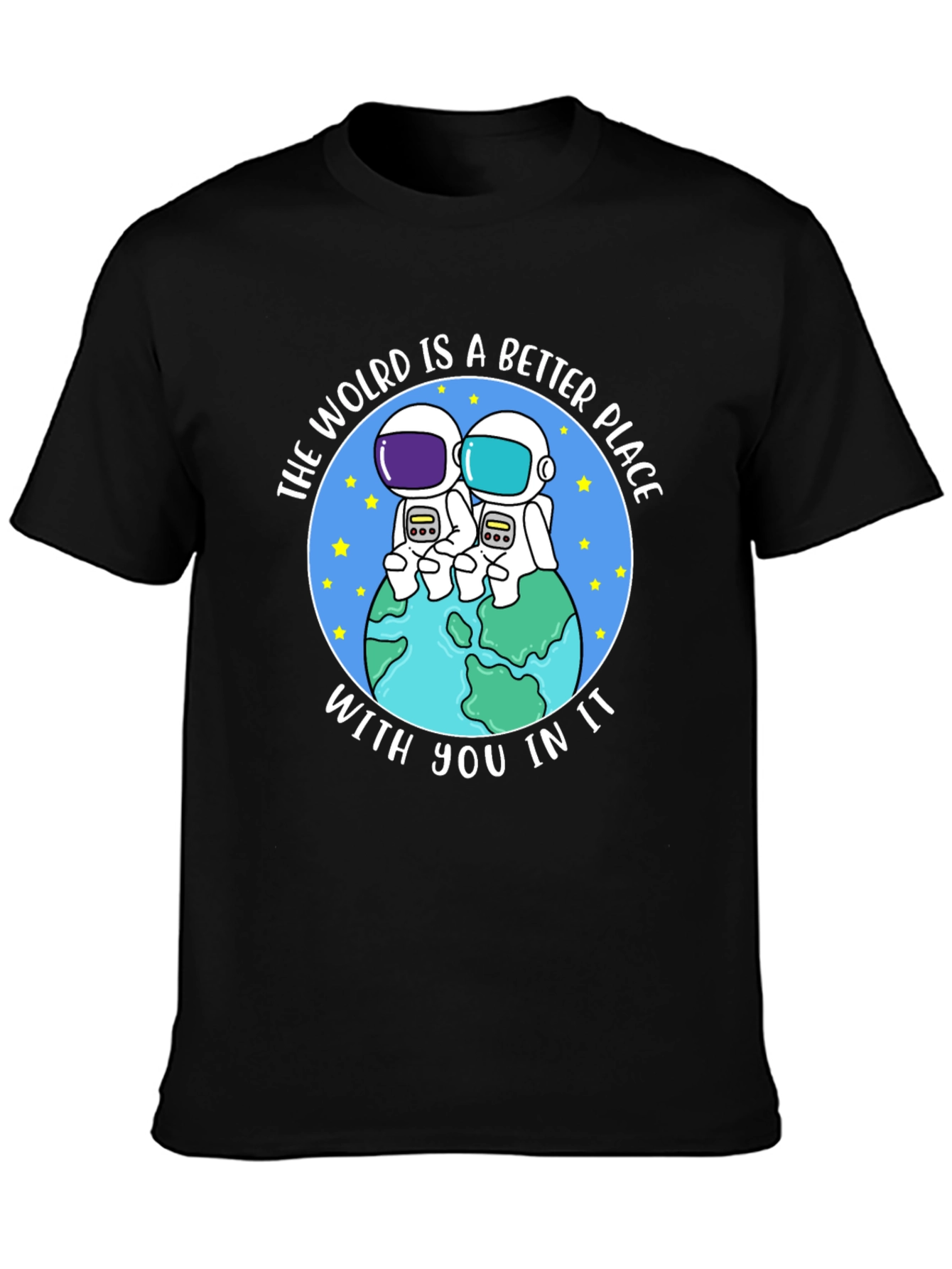 Camiseta Negra: Un Mundo Mejor Contigo