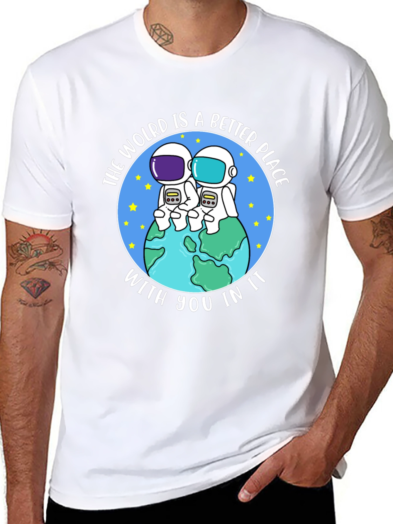 Camiseta Negra: Un Mundo Mejor Contigo