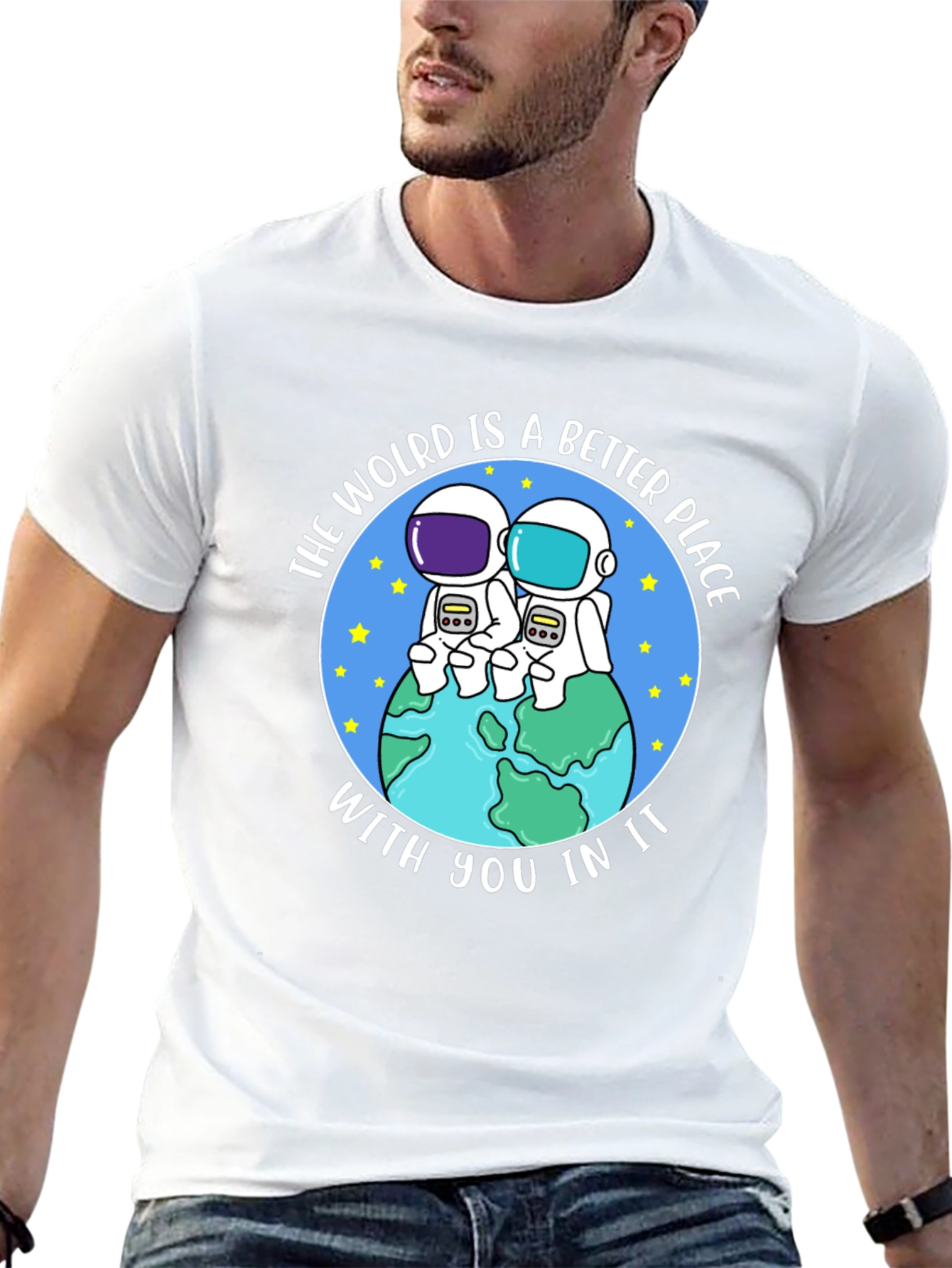 Camiseta Negra: Un Mundo Mejor Contigo
