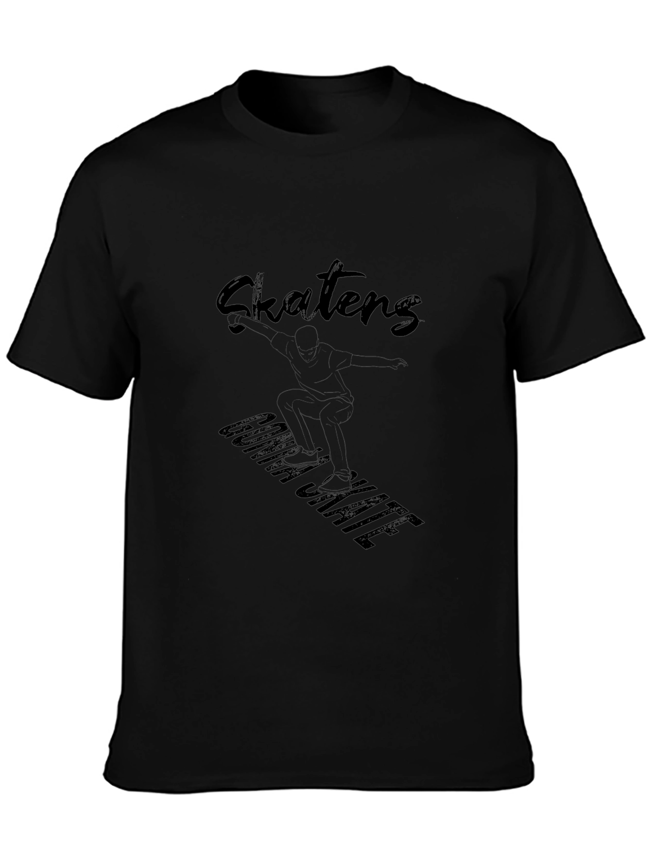 Camiseta Negra Skaters Gonna Skate