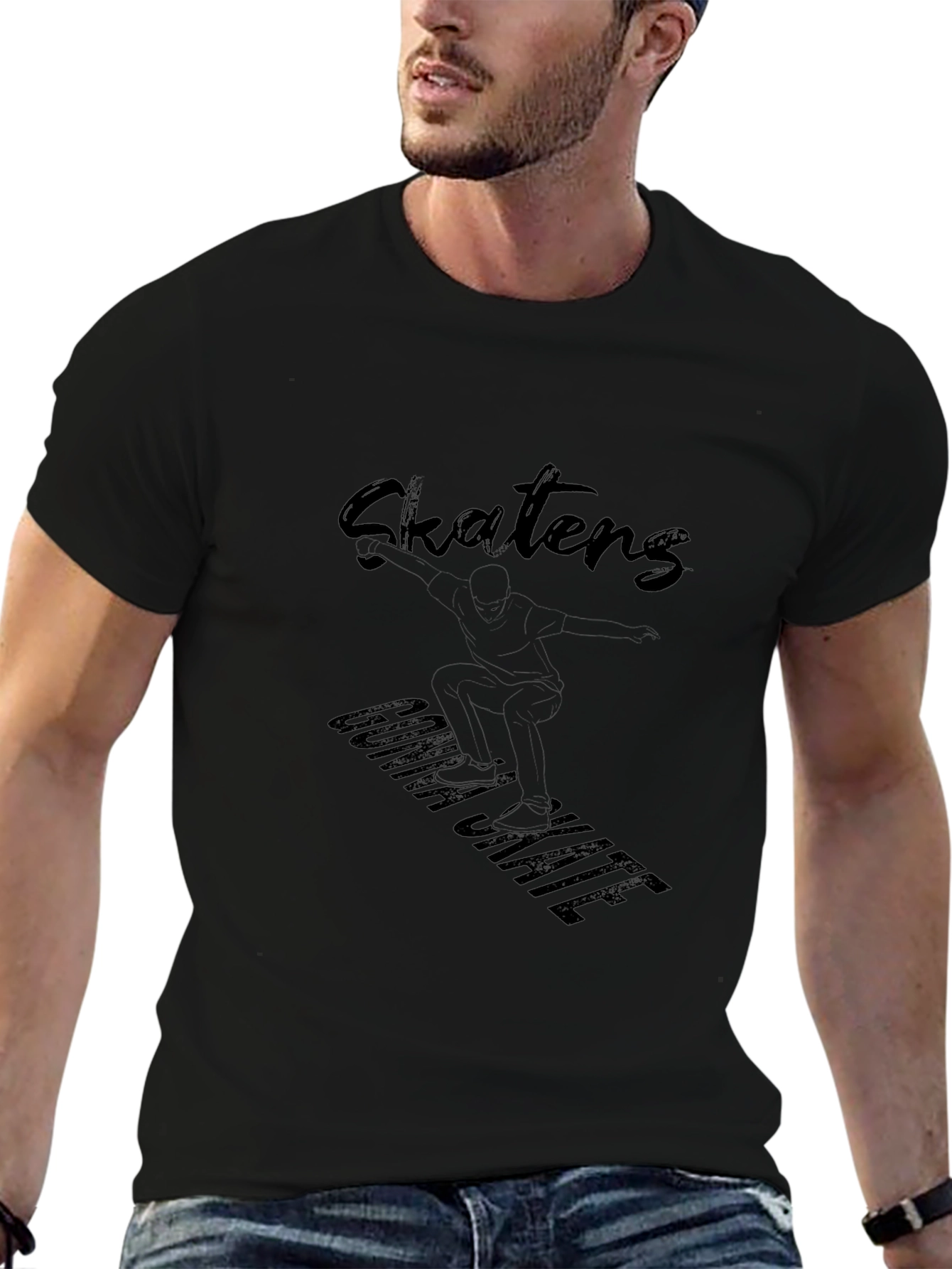 Camiseta Negra Skaters Gonna Skate