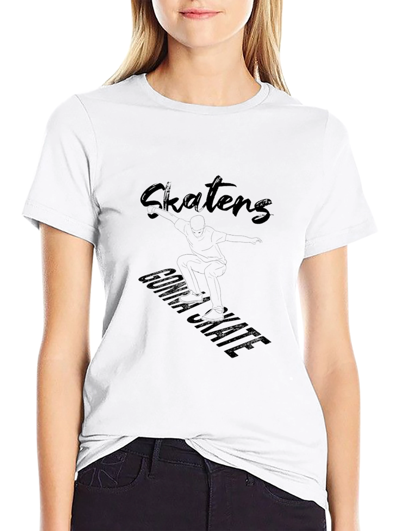 Camiseta Negra Skaters Gonna Skate