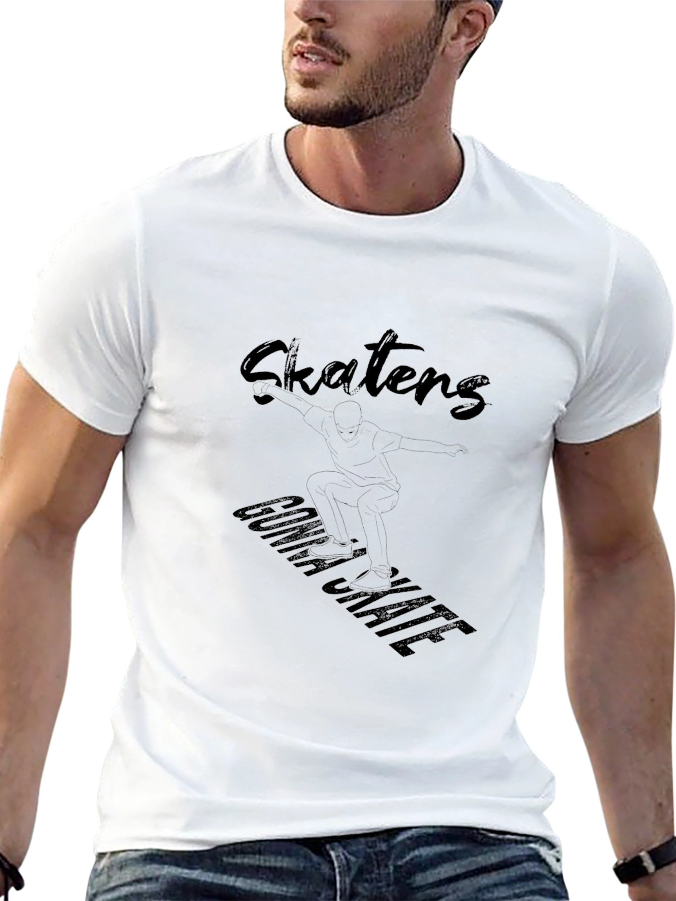 Camiseta Negra Skaters Gonna Skate