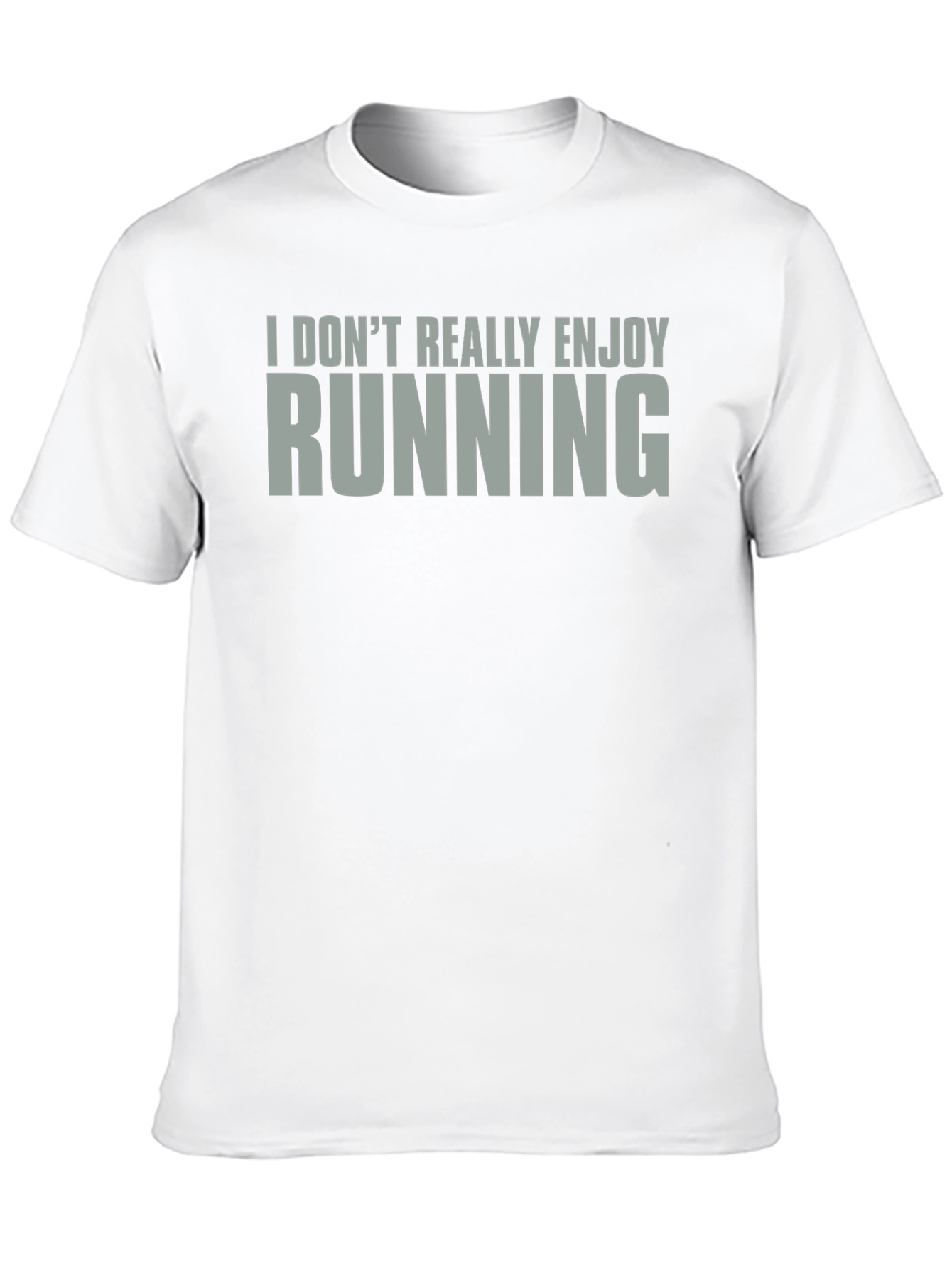 Camiseta No Disfruto Correr Algodón Unisex