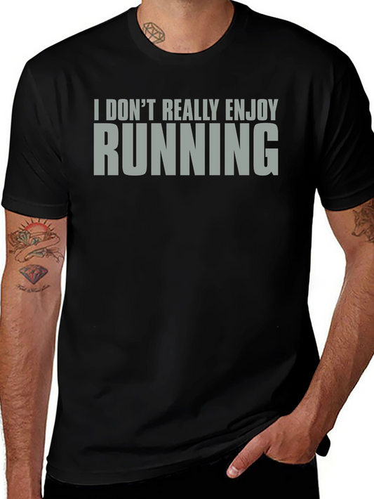 Camiseta No Disfruto Correr Algodón Unisex