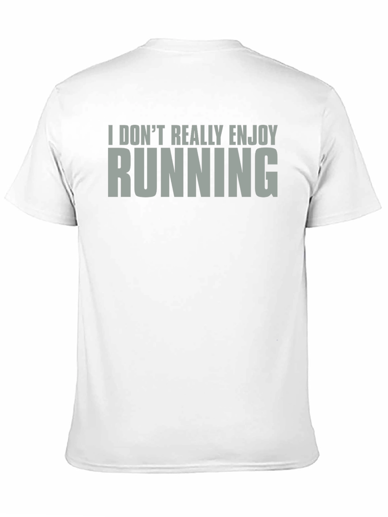 Camiseta No Disfruto Correr Algodón Unisex