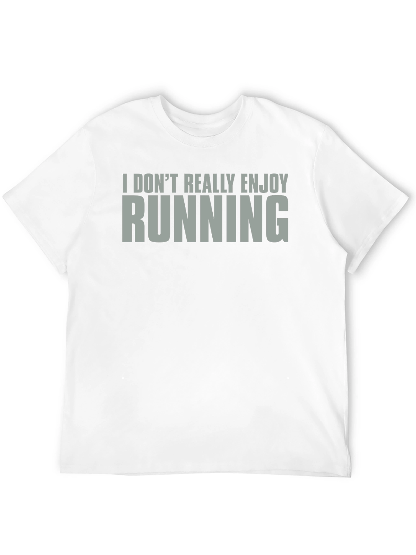 Camiseta No Disfruto Correr Algodón Unisex