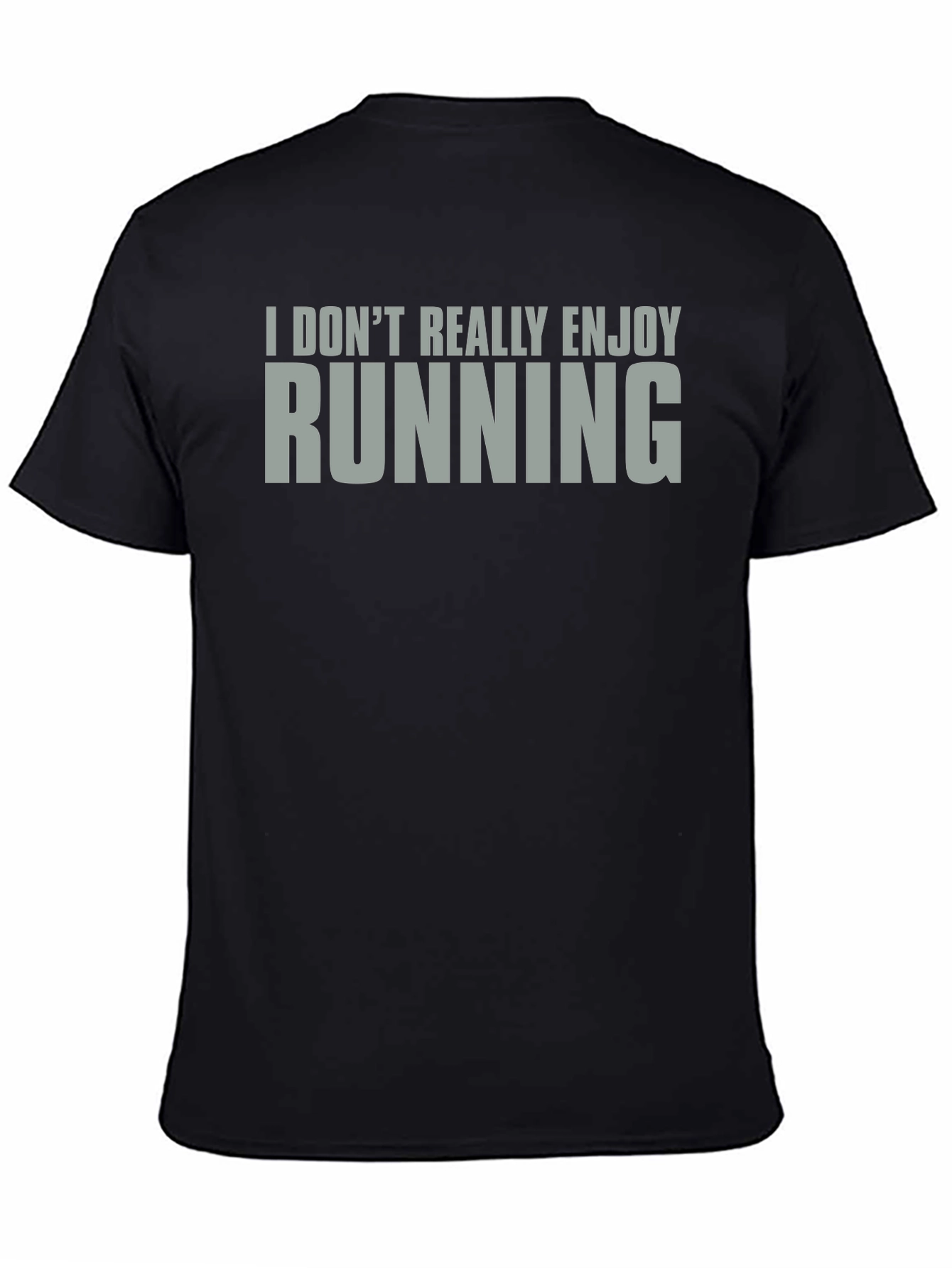 Camiseta No Disfruto Correr Algodón Unisex