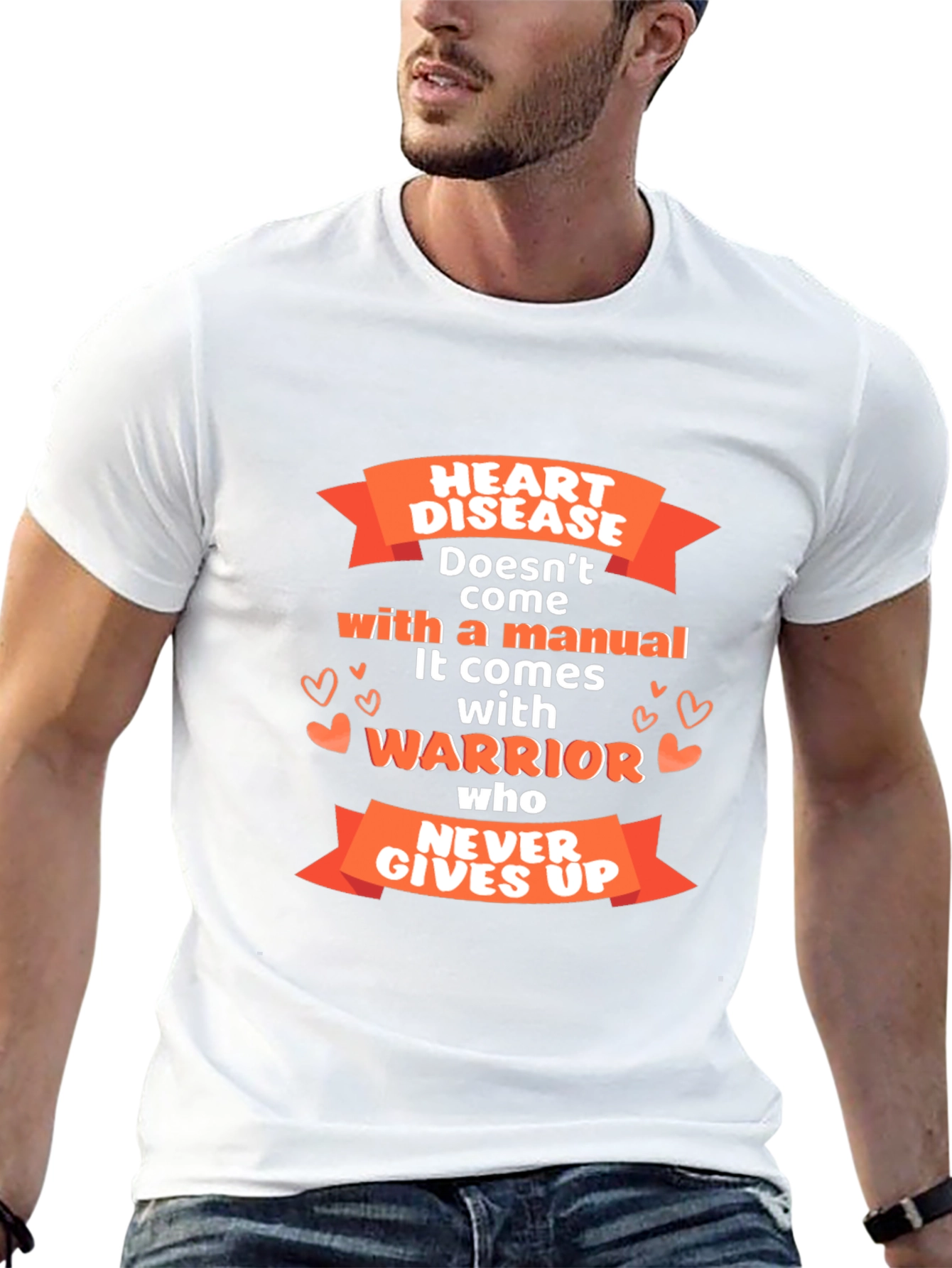 Camiseta Negra Corazón Guerrero