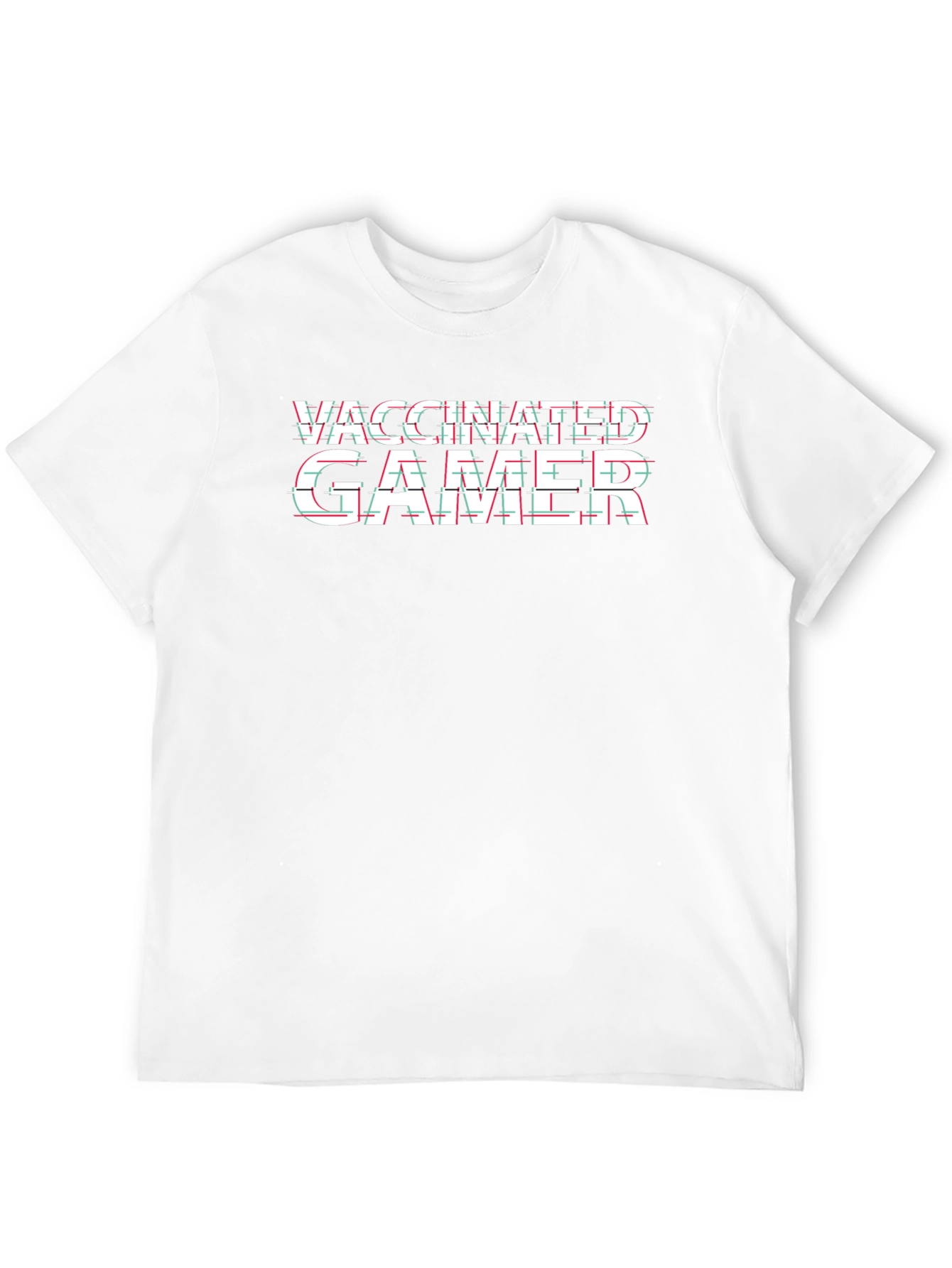 Camiseta Negra Vacunado Gamer