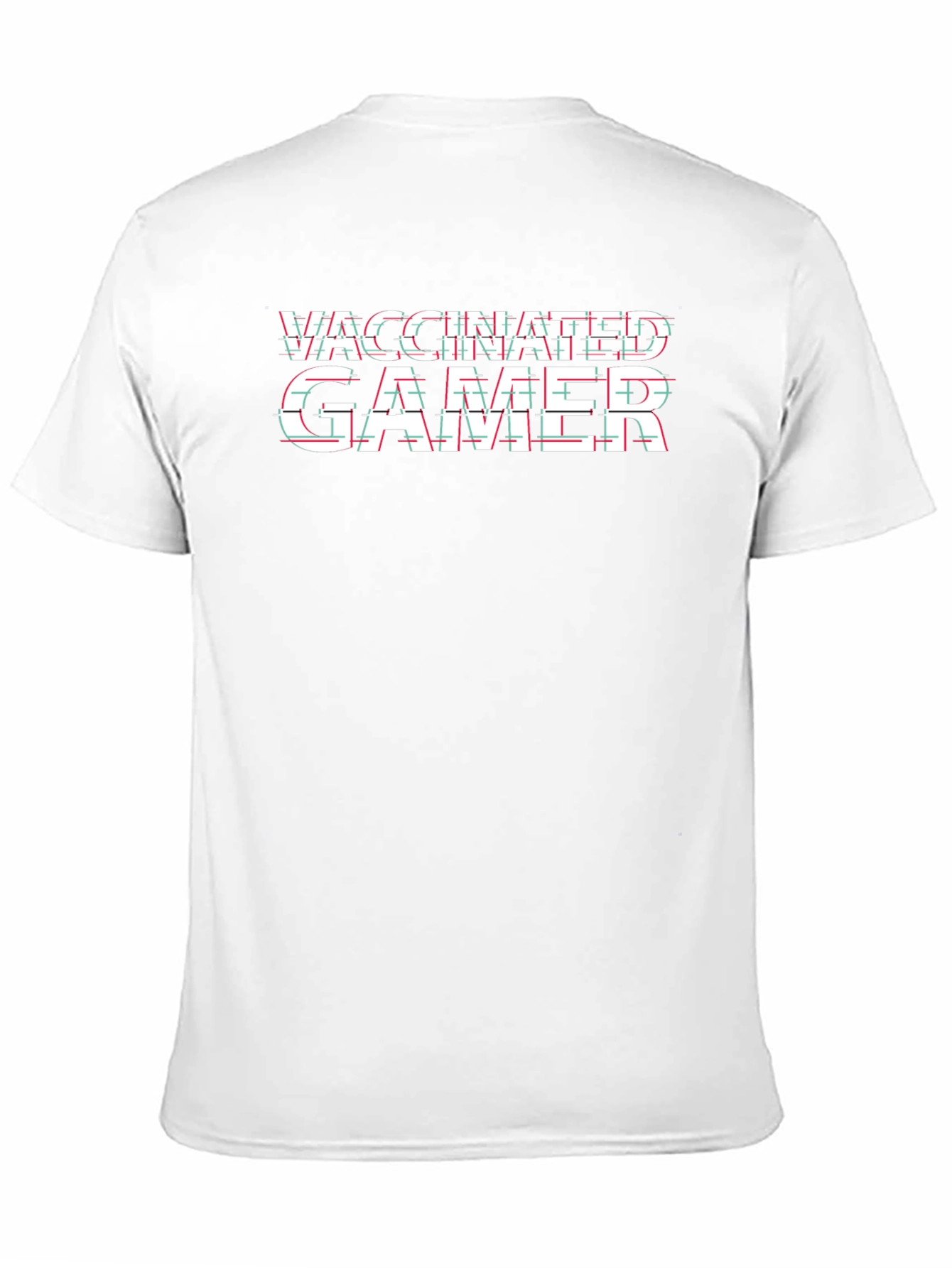 Camiseta Negra Vacunado Gamer