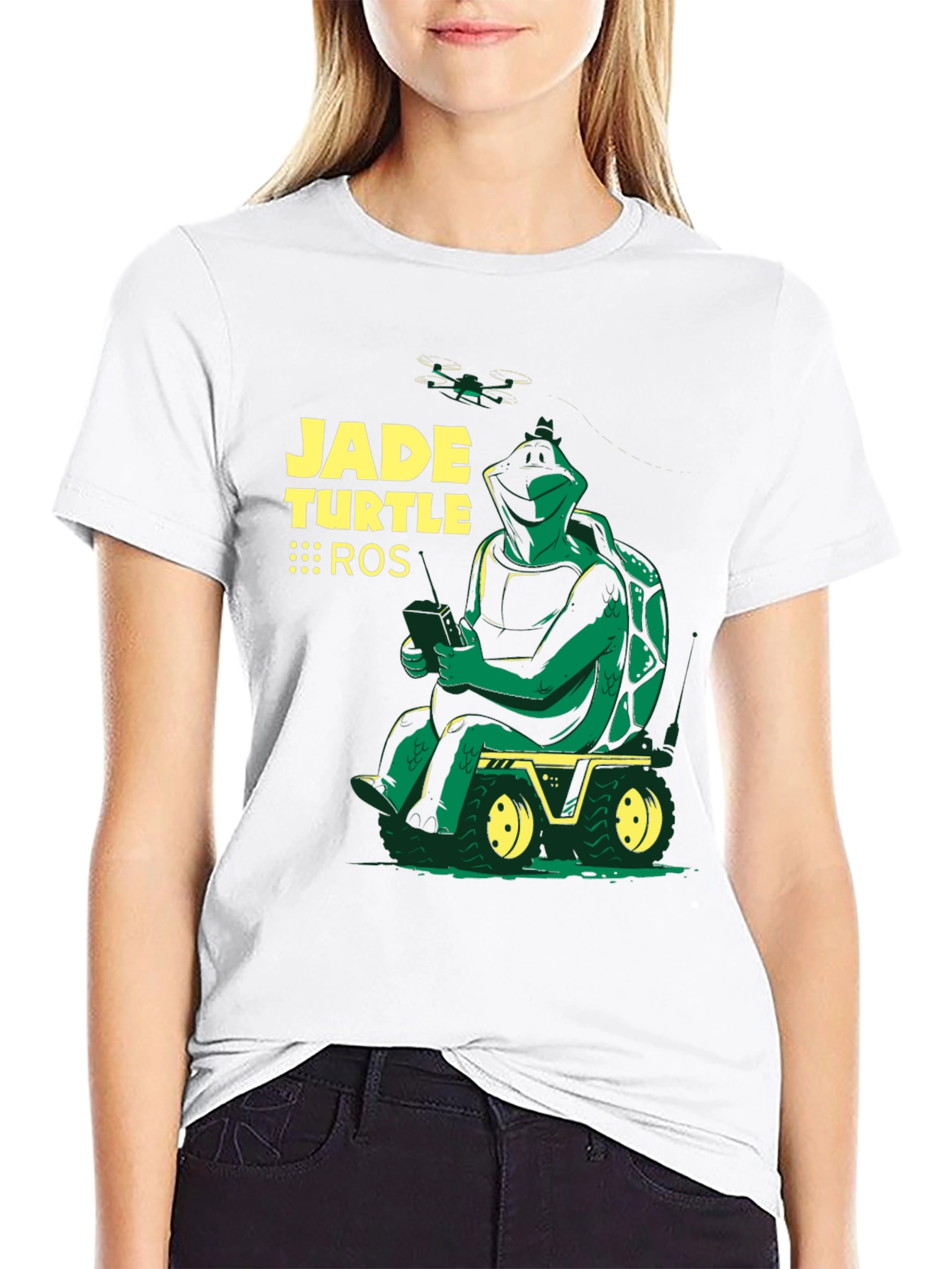 Camiseta Negra Jade Turtle ROS