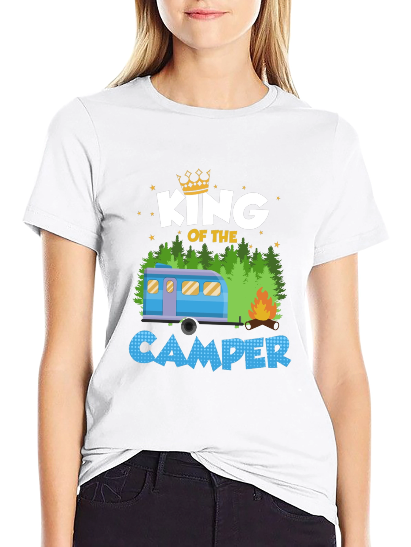 Camiseta Rey del Camping para Hombre