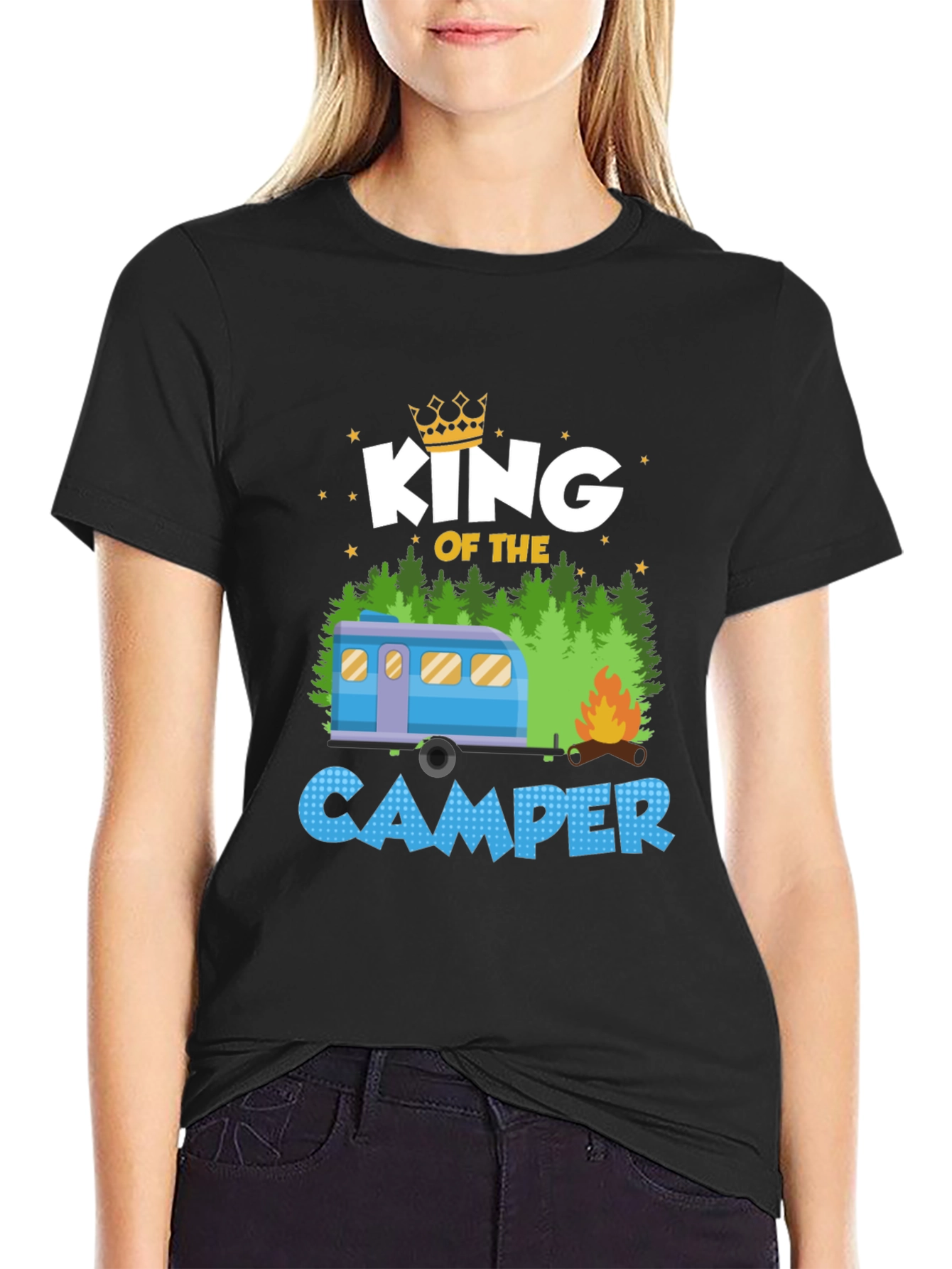 Camiseta Rey del Camping para Hombre