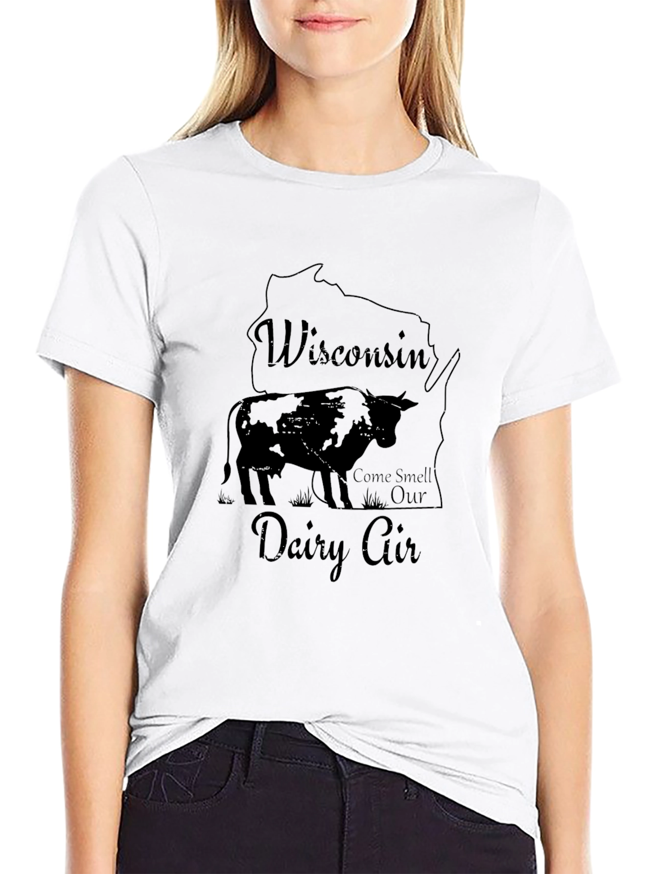 Camiseta Negra Wisconsin Dairy Air