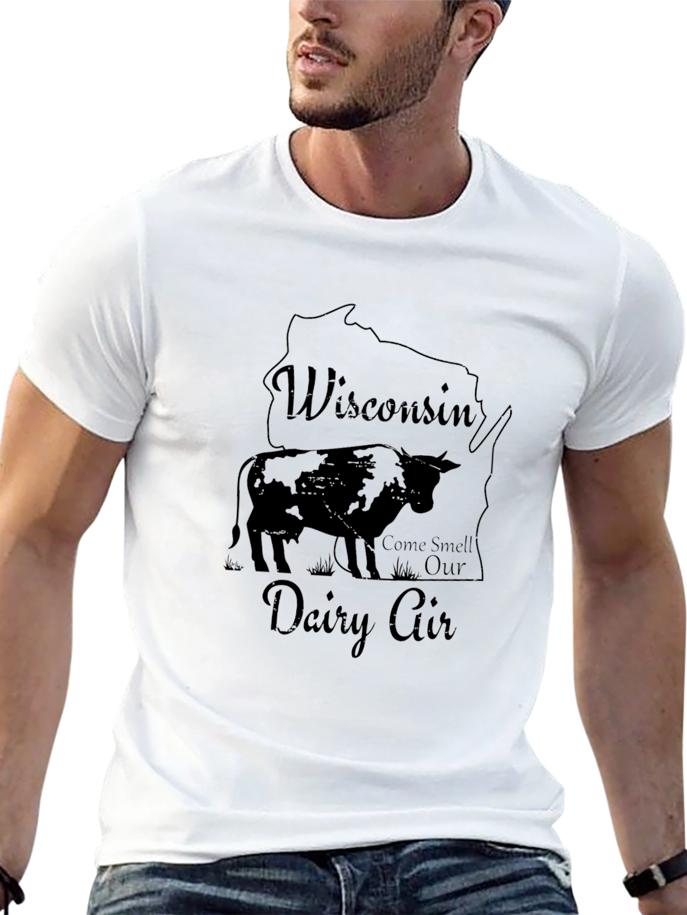 Camiseta Negra Wisconsin Dairy Air