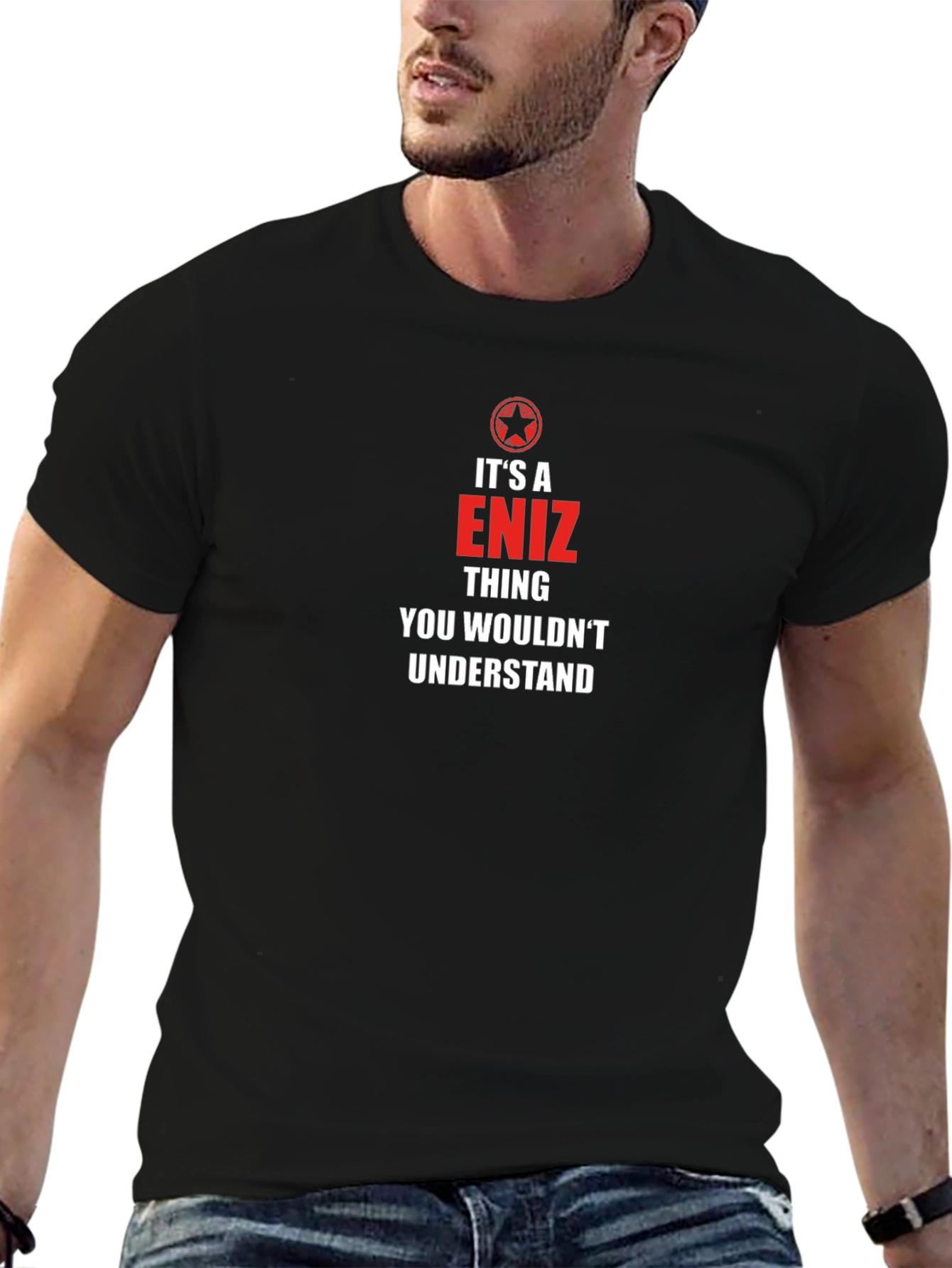 Camiseta Negra Eniz Thing You Wouldnt Understand
