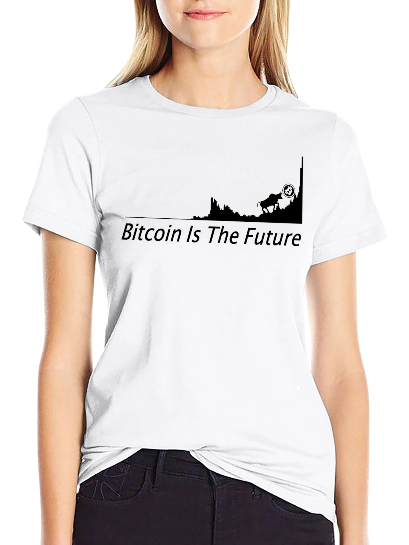 Camiseta Bitcoin Is The Future - Algodón