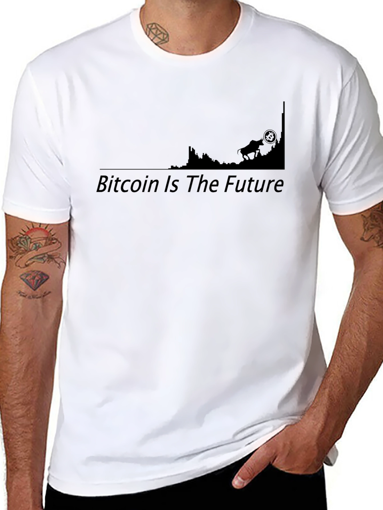 Camiseta Bitcoin Is The Future - Algodón