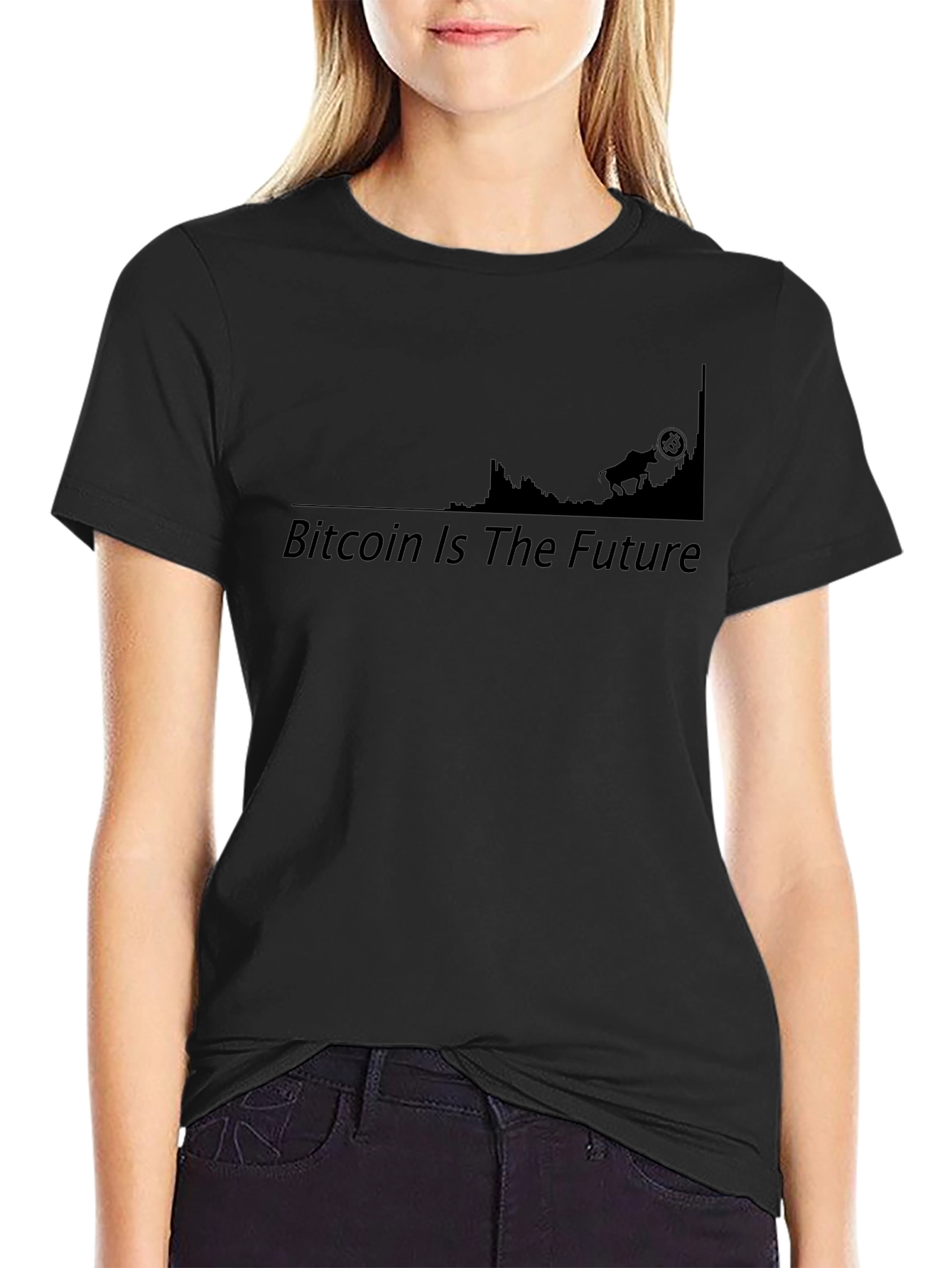 Camiseta Bitcoin Is The Future - Algodón