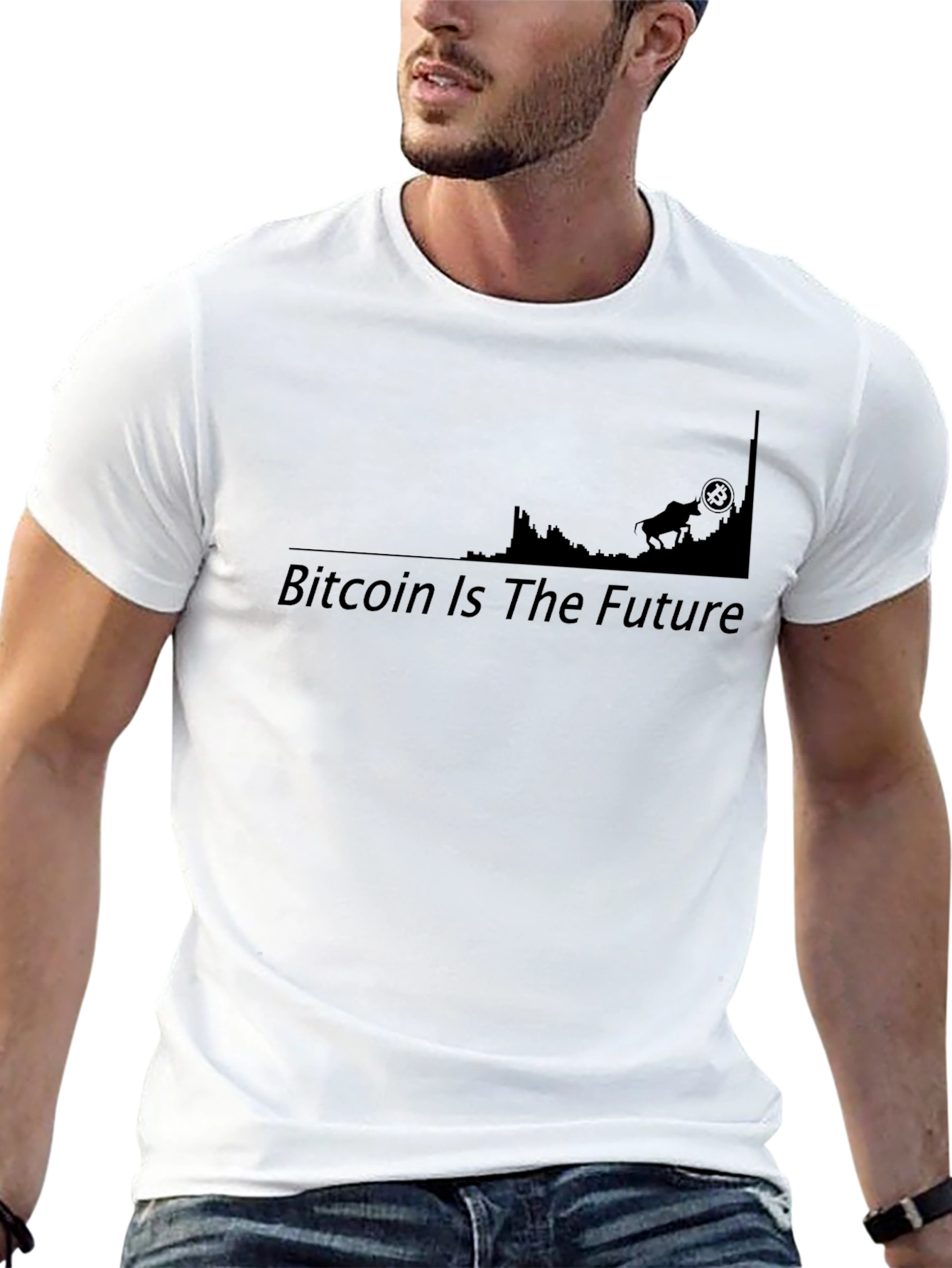 Camiseta Bitcoin Is The Future - Algodón