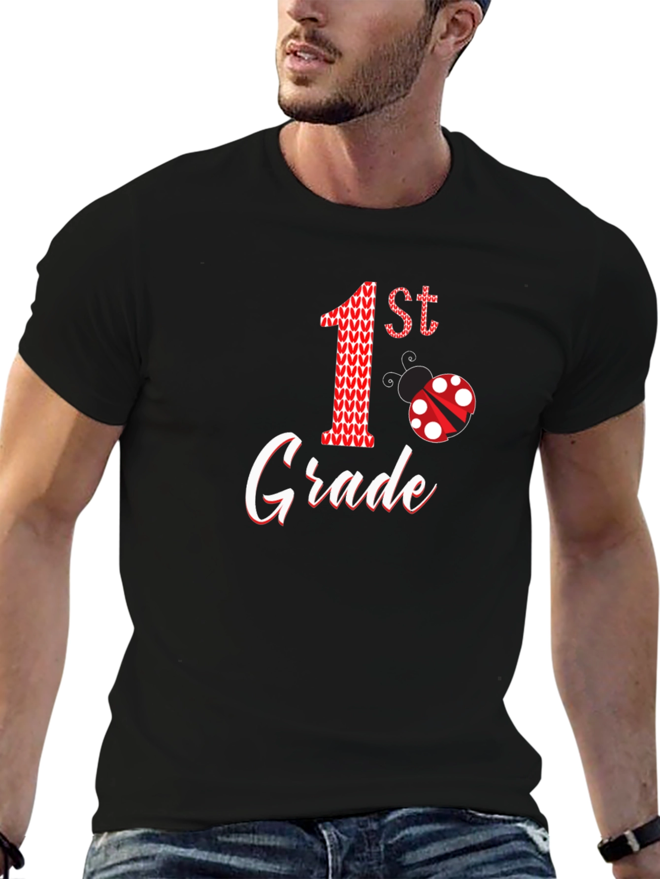 Camiseta Primer Grado con Diseño de Mariquita