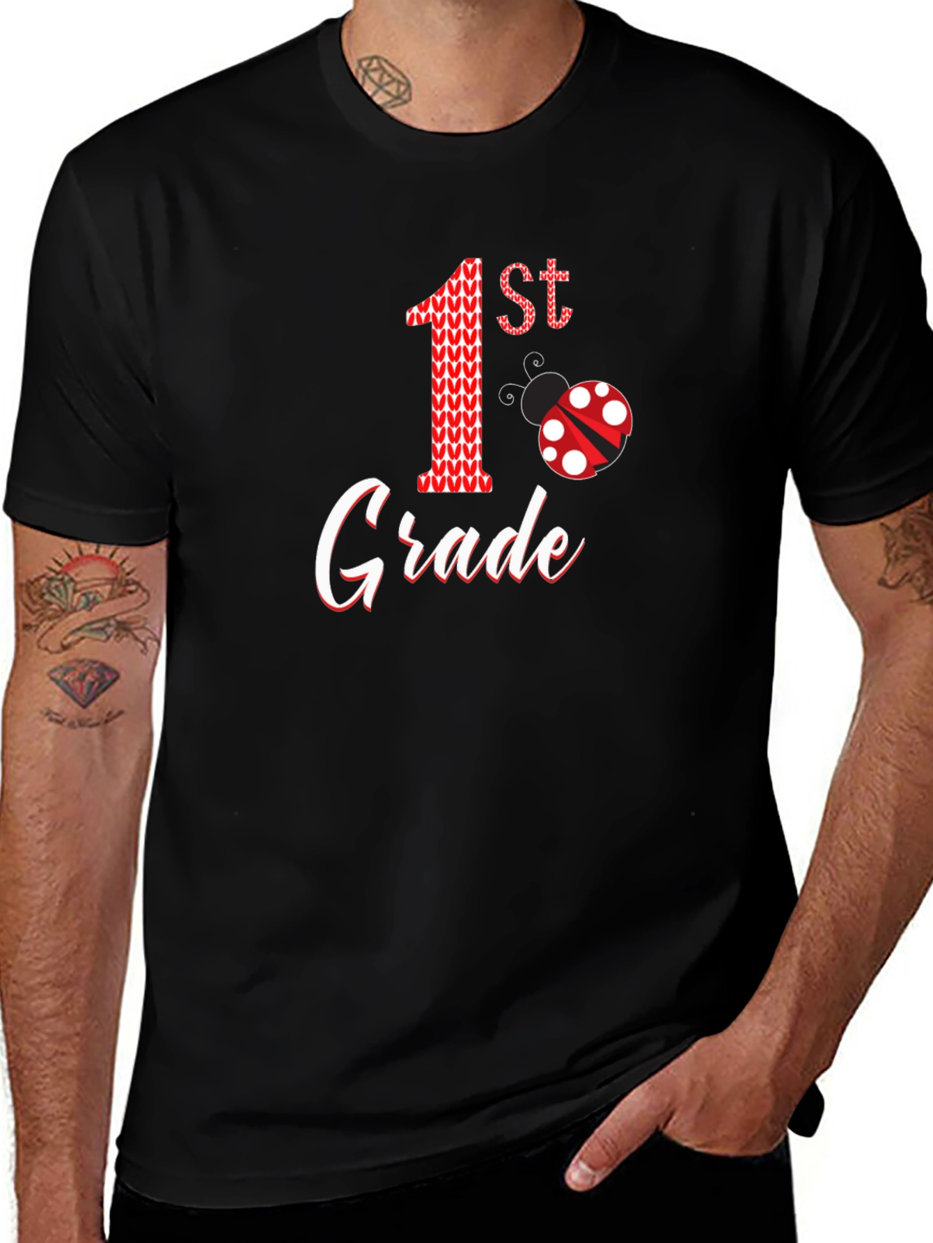 Camiseta Primer Grado con Diseño de Mariquita