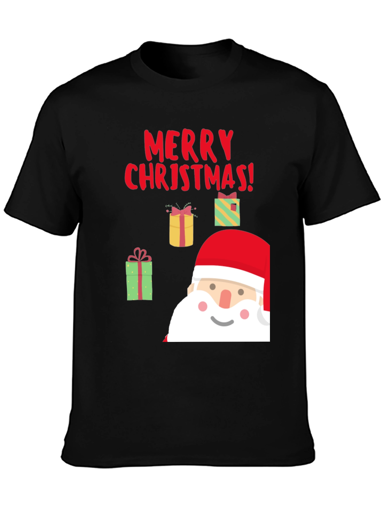 Camiseta Navideña Negra - Feliz Navidad