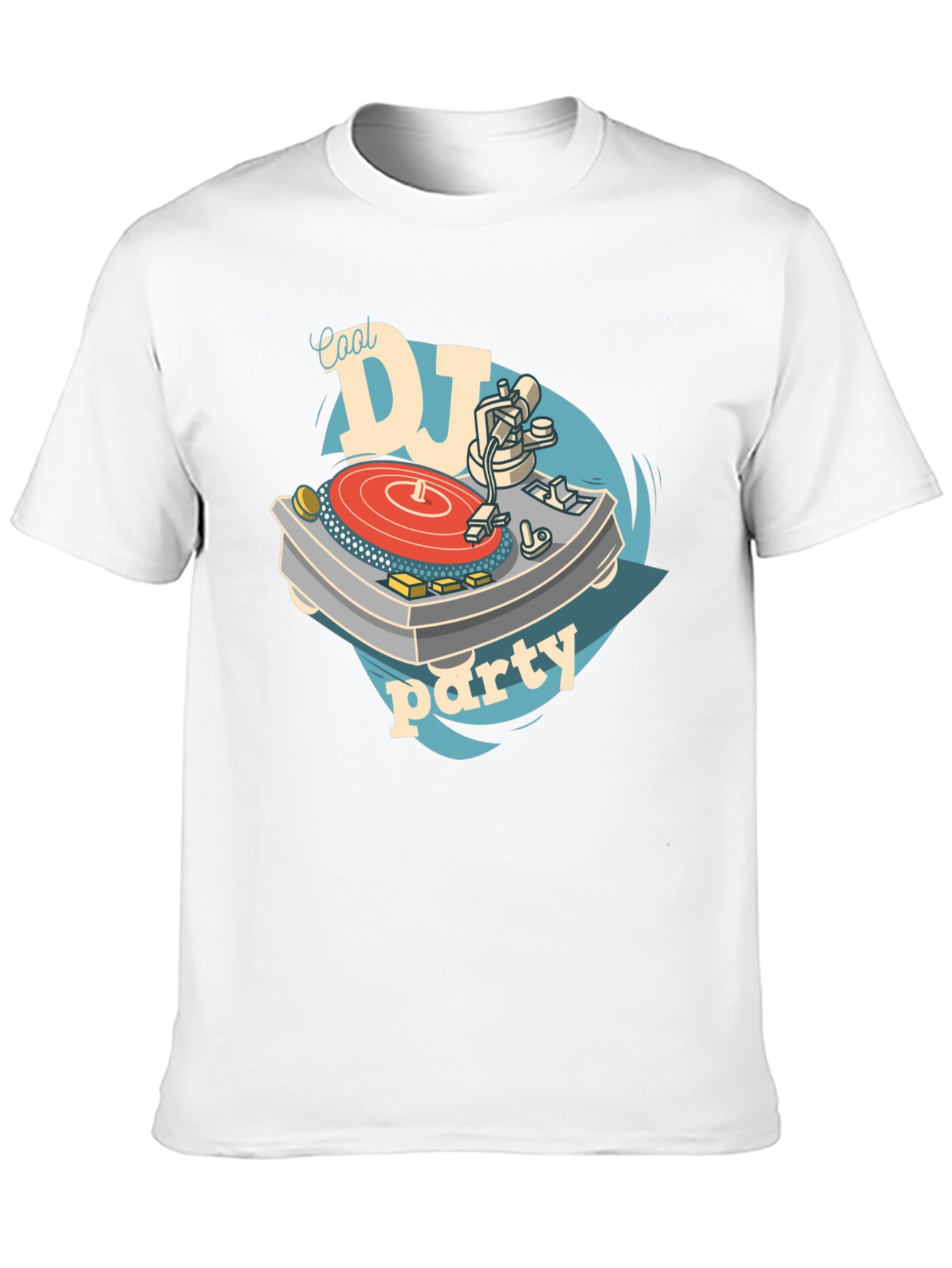 Camiseta Negra Diseño DJ Cool Party