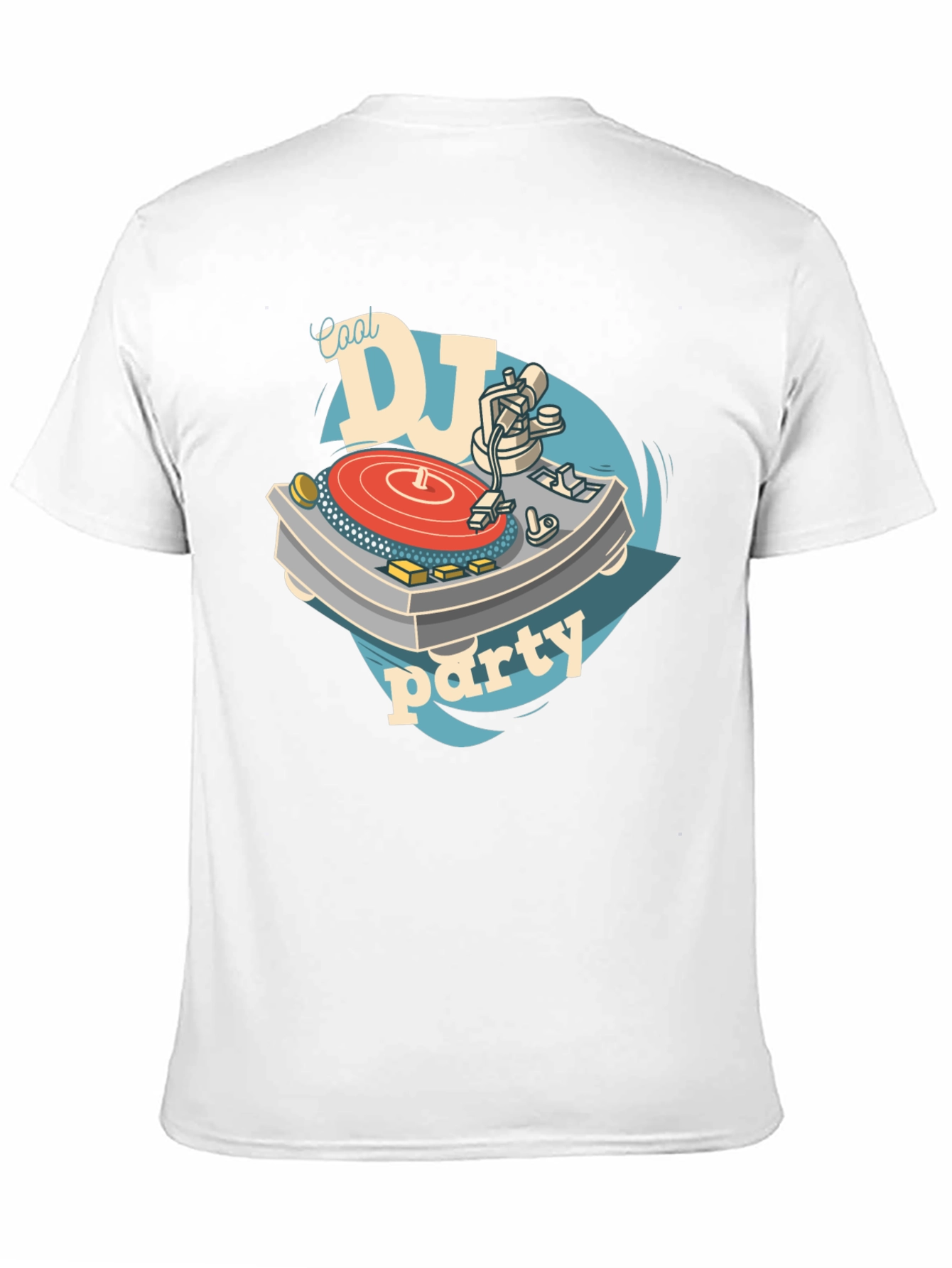 Camiseta Negra Diseño DJ Cool Party