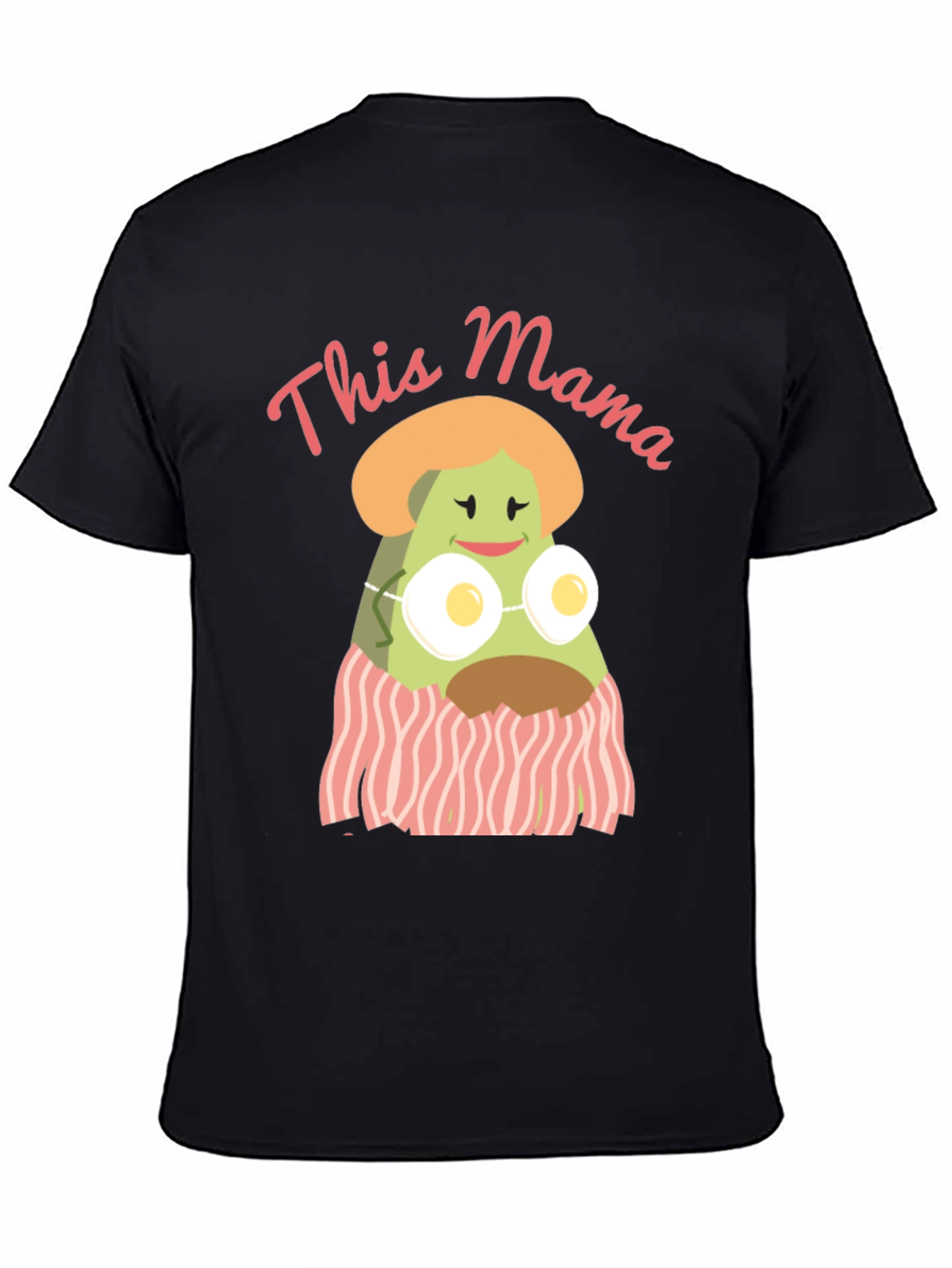 Camiseta Negra Divertida This Mama Avocado