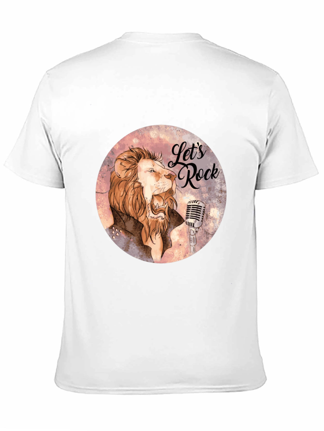 Camiseta Negra Lets Rock con León Cantante