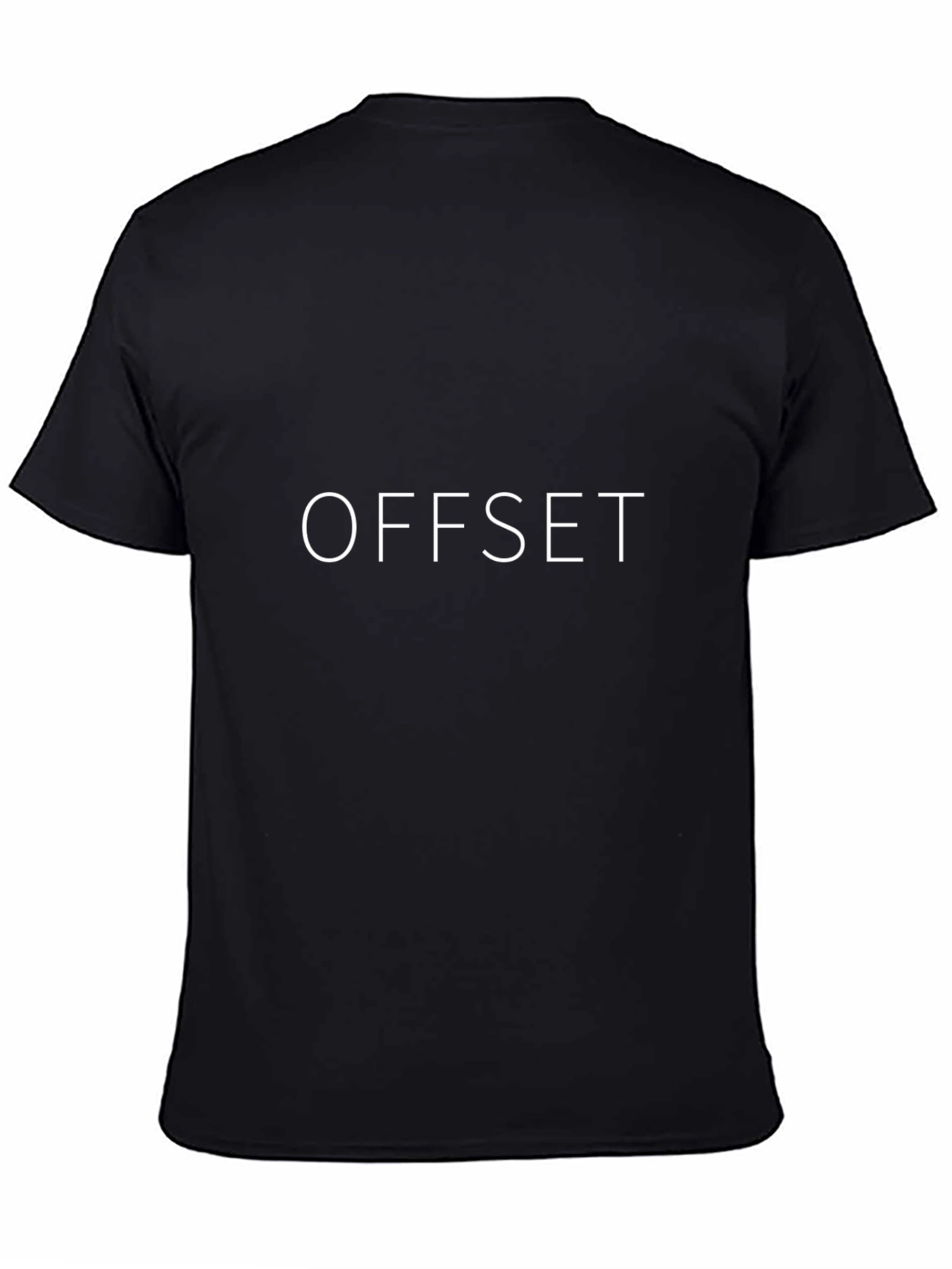 Camiseta Negra OFFSET - Estilo Urbano y Confort