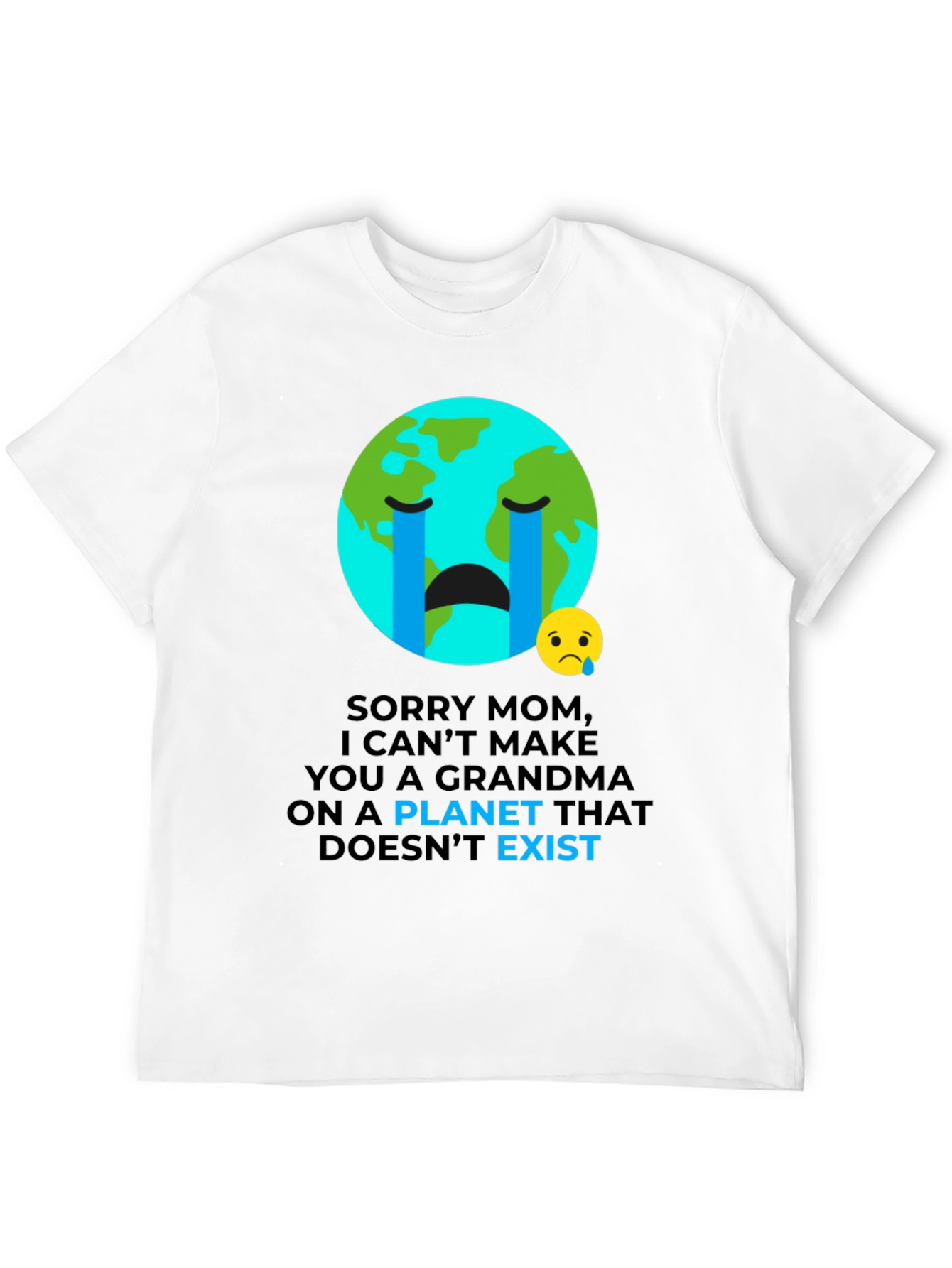 Camiseta Negra con Diseño de Conciencia Ambiental